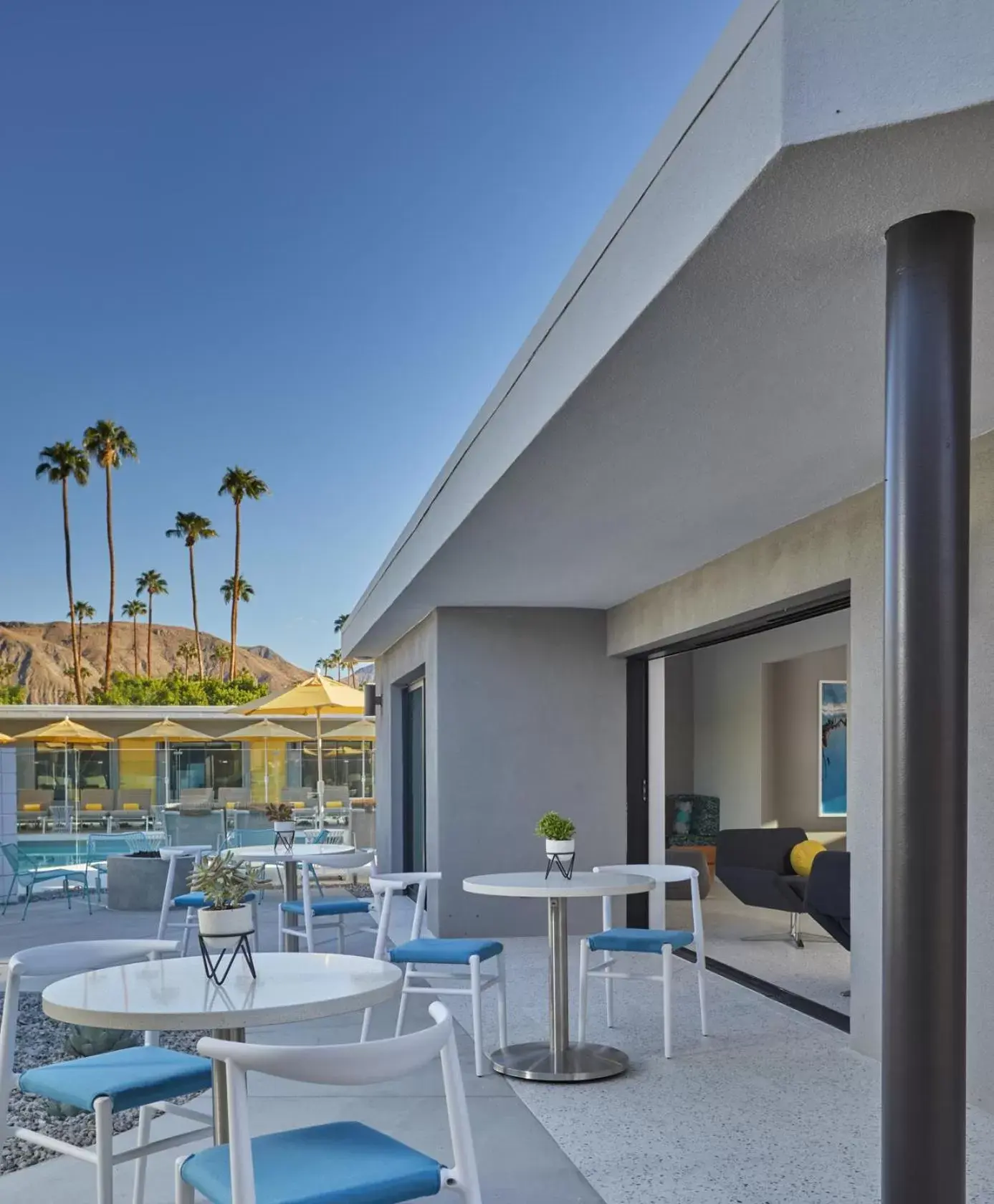 Property building in Twin Palms Resort - Palm Springs Newest Gay Men's Resort