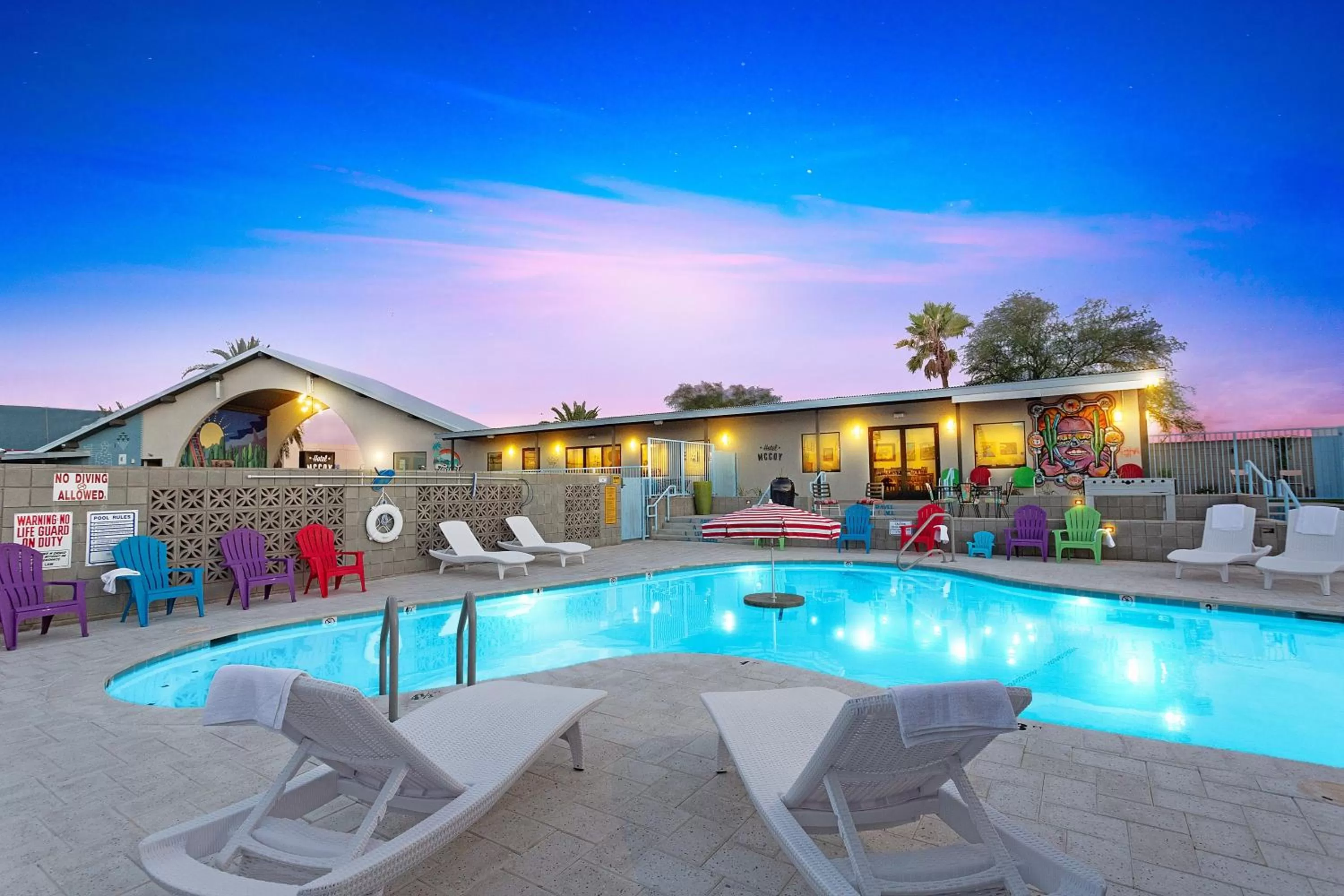 Swimming pool in Hotel McCoy - Art, Coffee, Beer, Wine