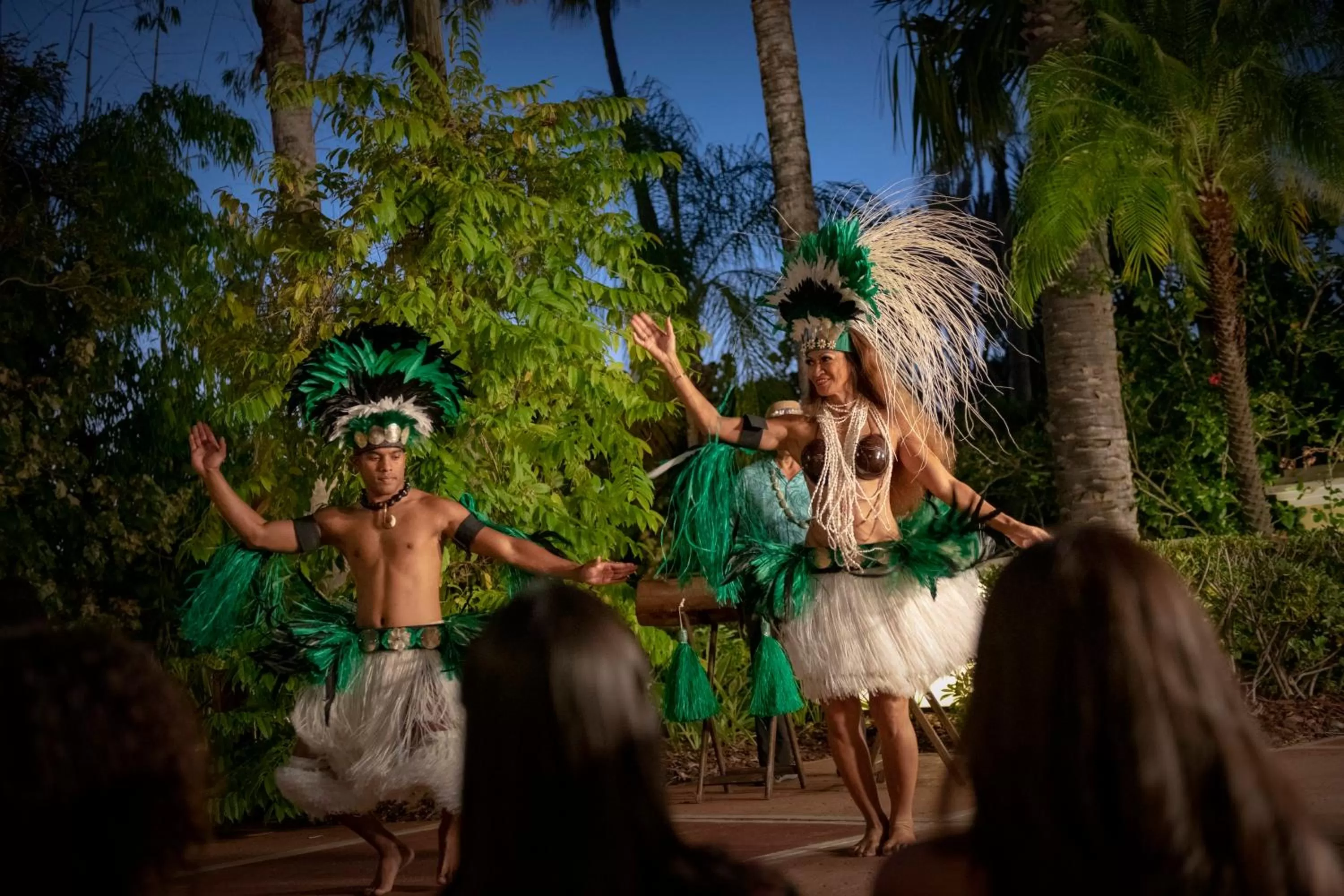Evening entertainment in Universal's Loews Royal Pacific Resort