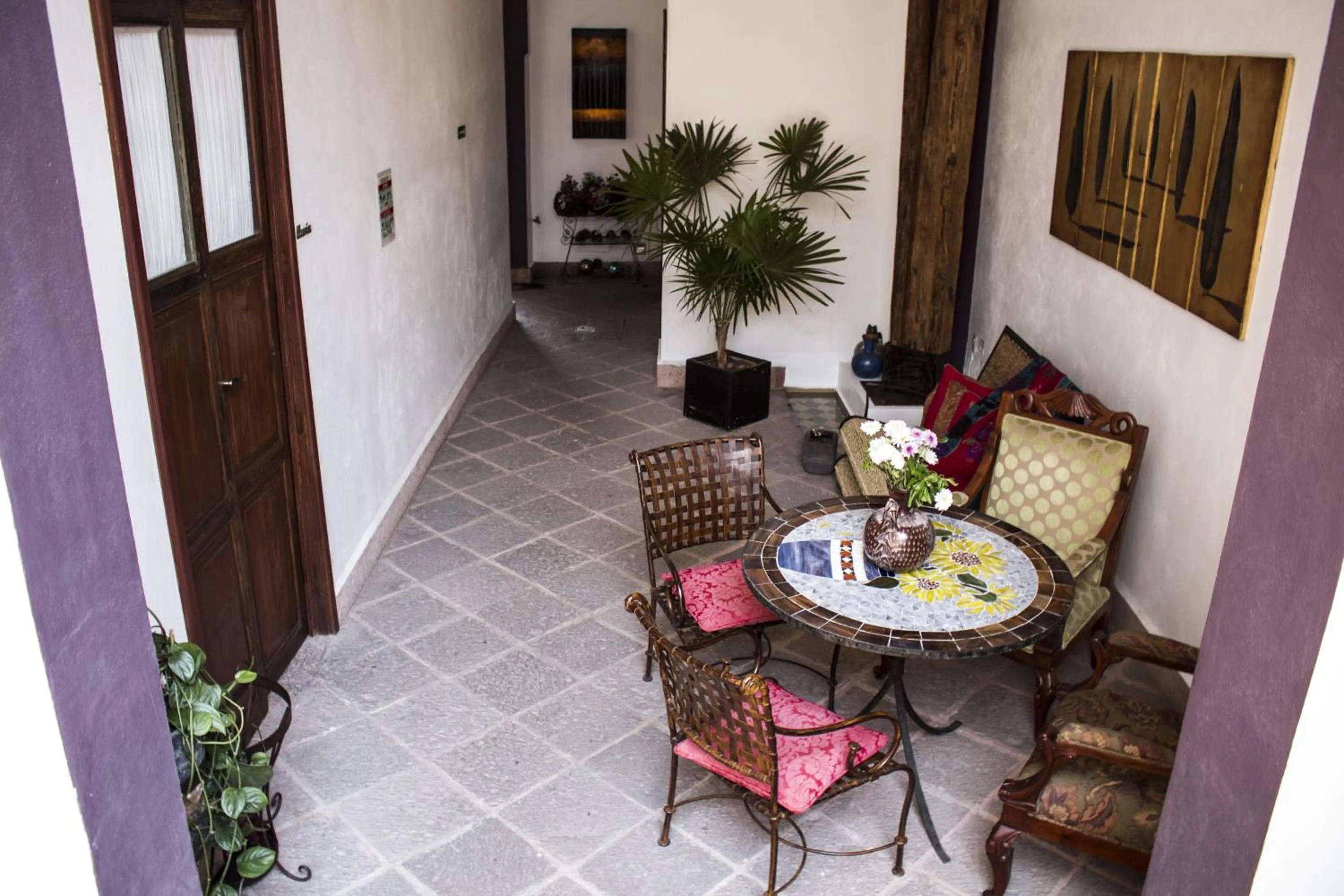 Patio in El Serafin Hotel Boutique