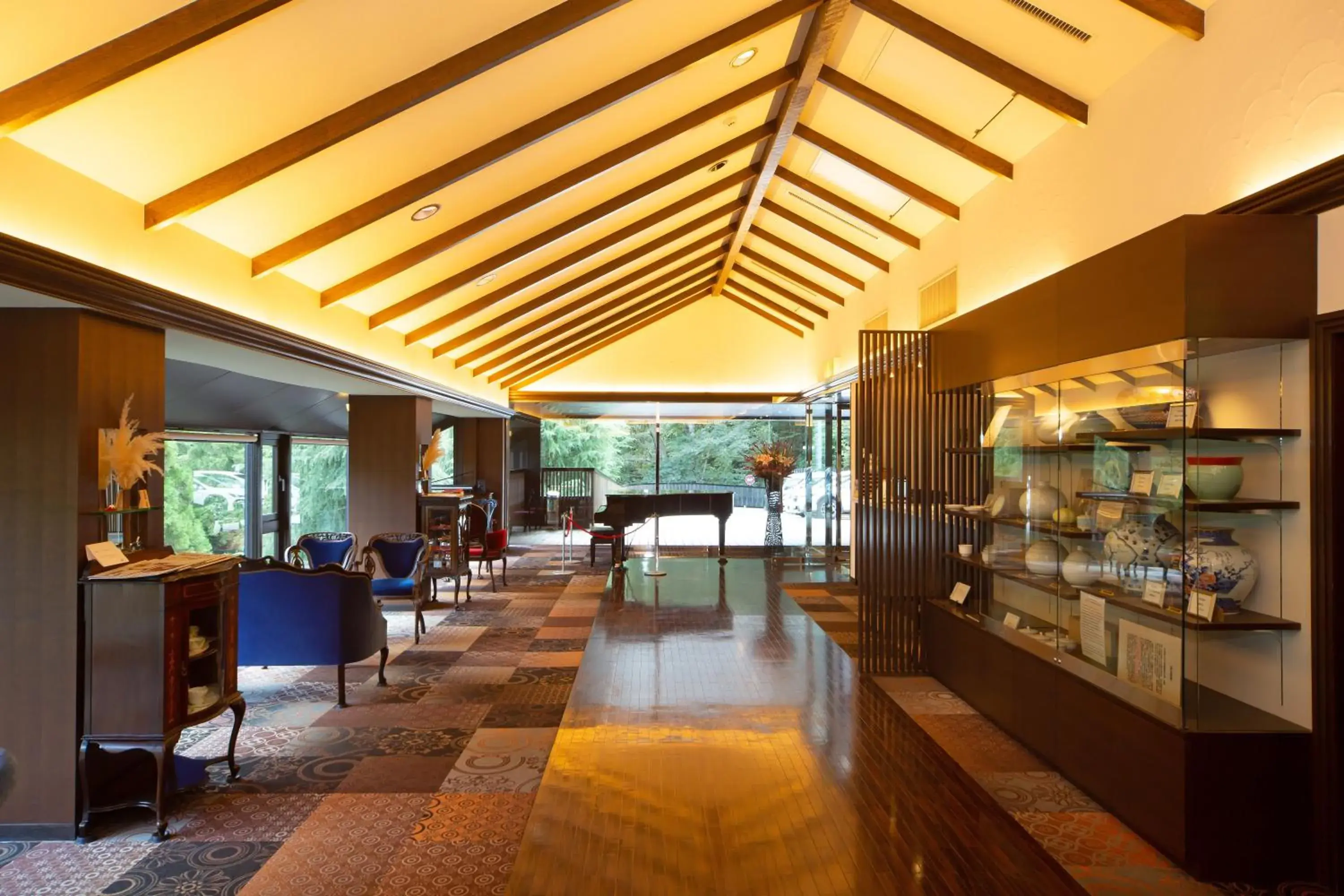 Lobby or reception in Art & Music Spa Resort Manatei Hakone