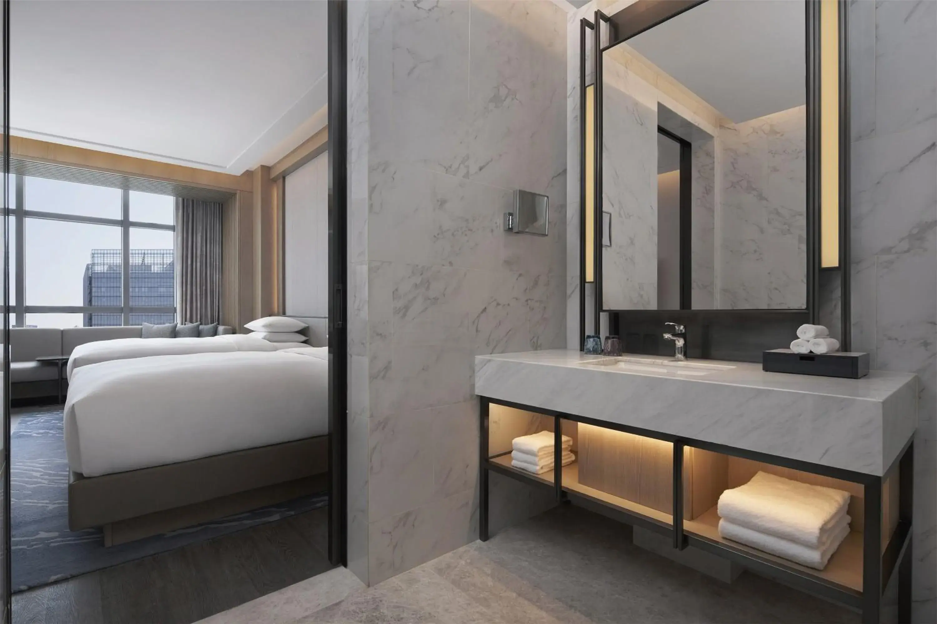 Bathroom in Courtyard by Marriott Foshan