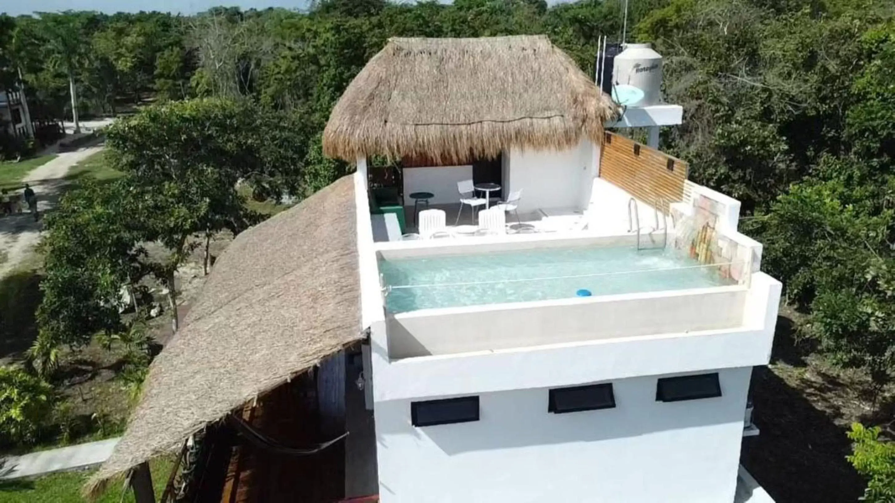 Bird's eye view, Pool View in Royal Palm Bacalar Cabañas & Lagoon Club