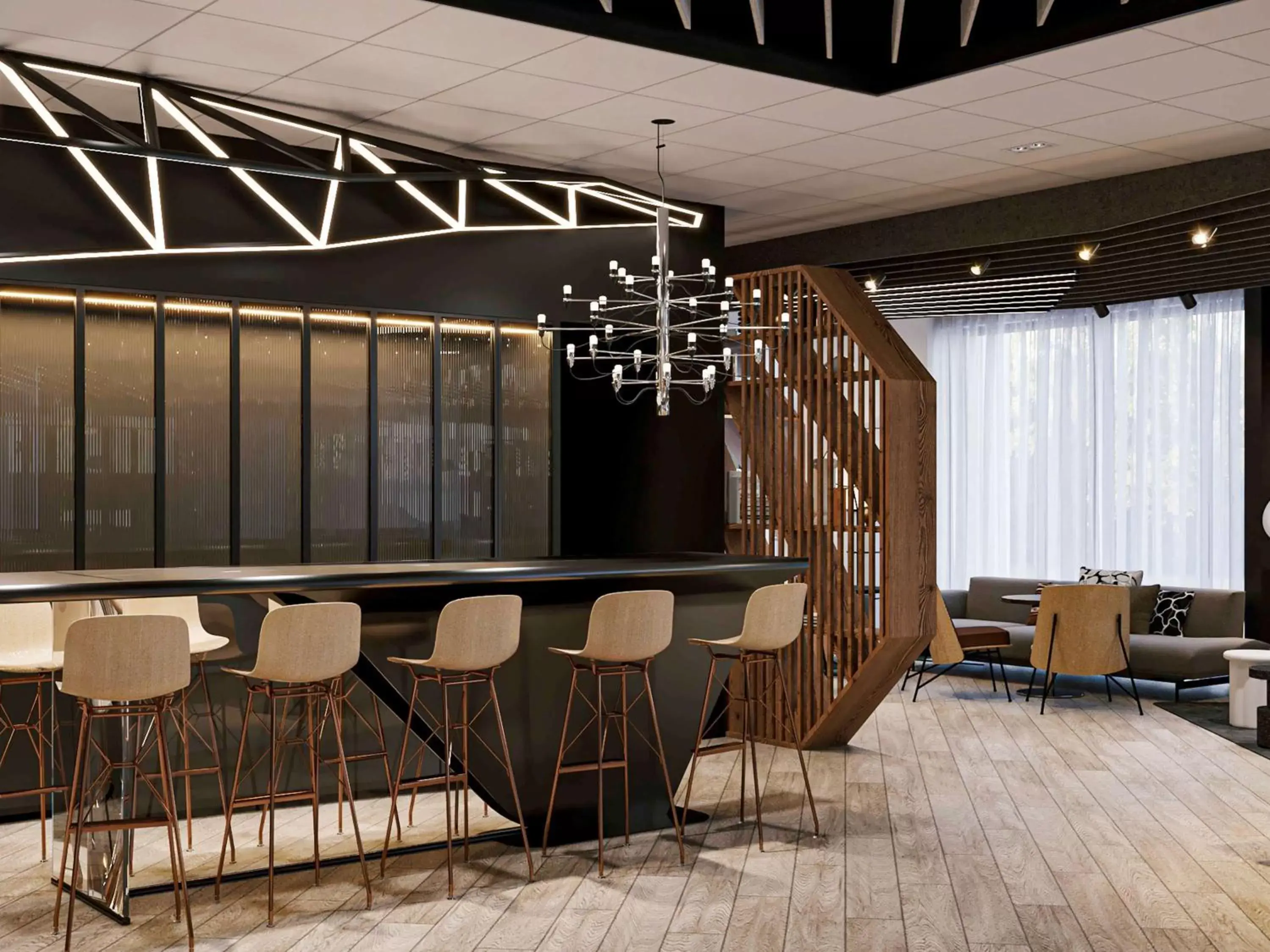 Meeting/conference room, Lounge/Bar in Novotel Poitiers Site du Futuroscope