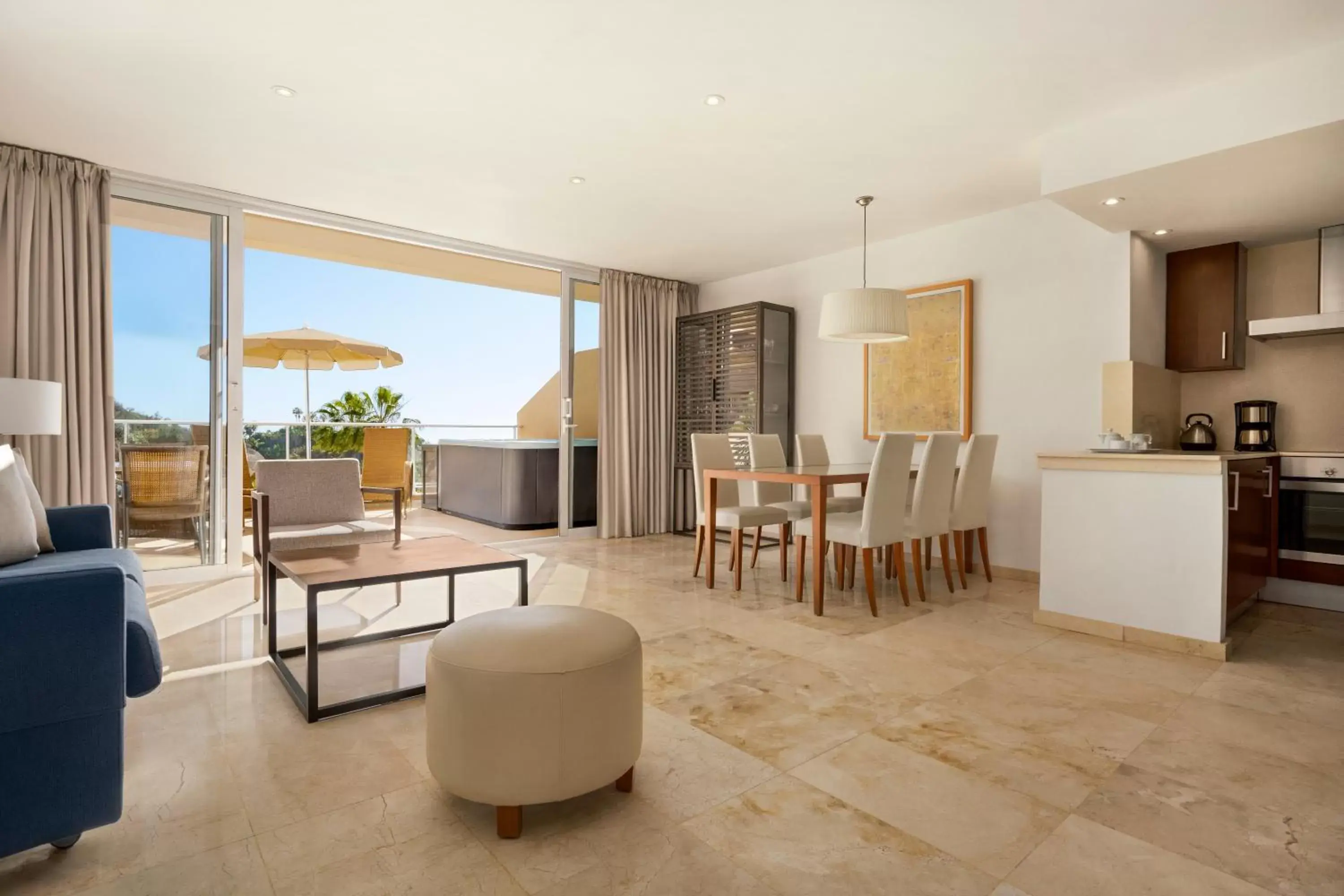 Seating area in Wyndham Residences Costa Adeje