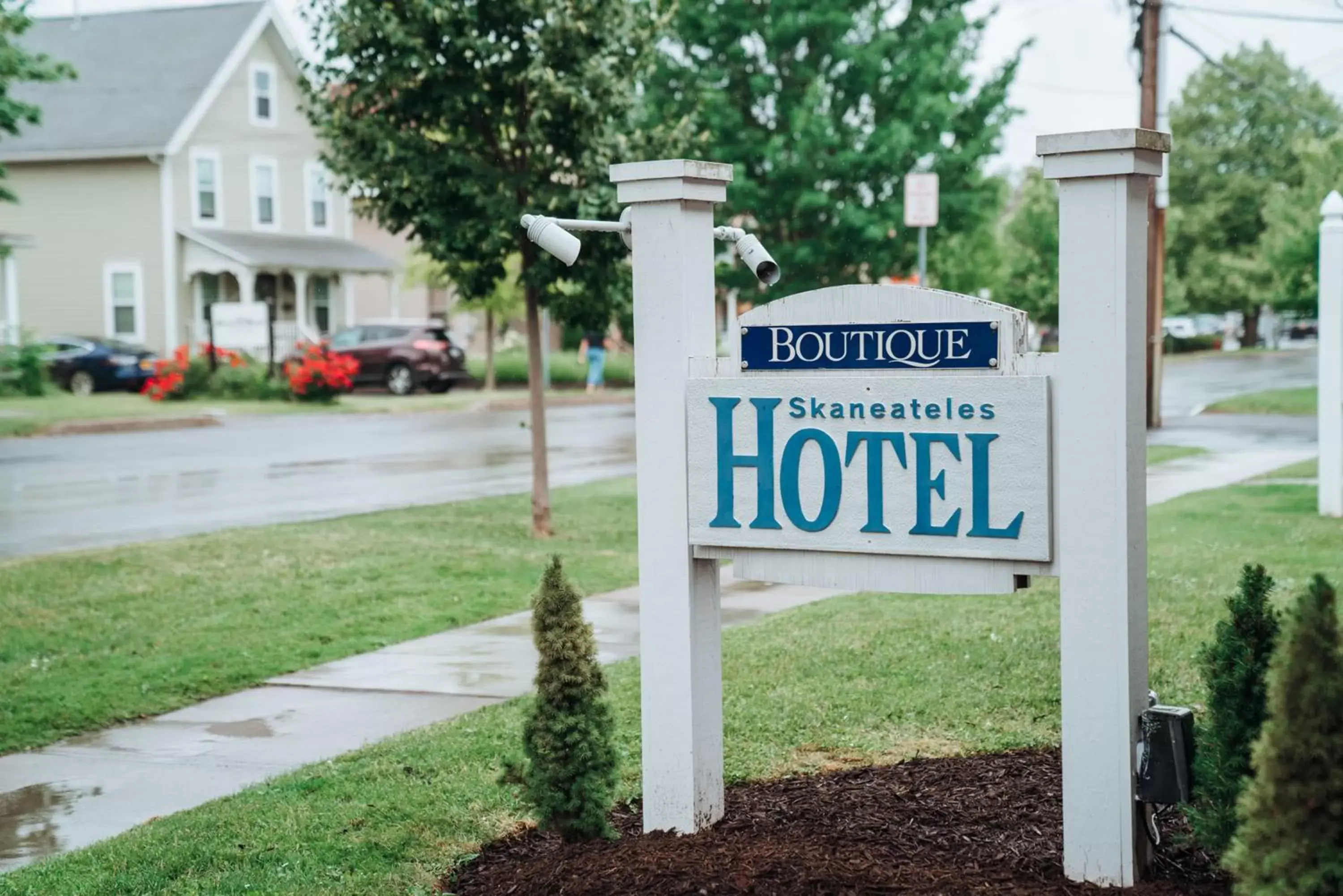 Property logo or sign in Skaneateles Suites Boutique Hotel