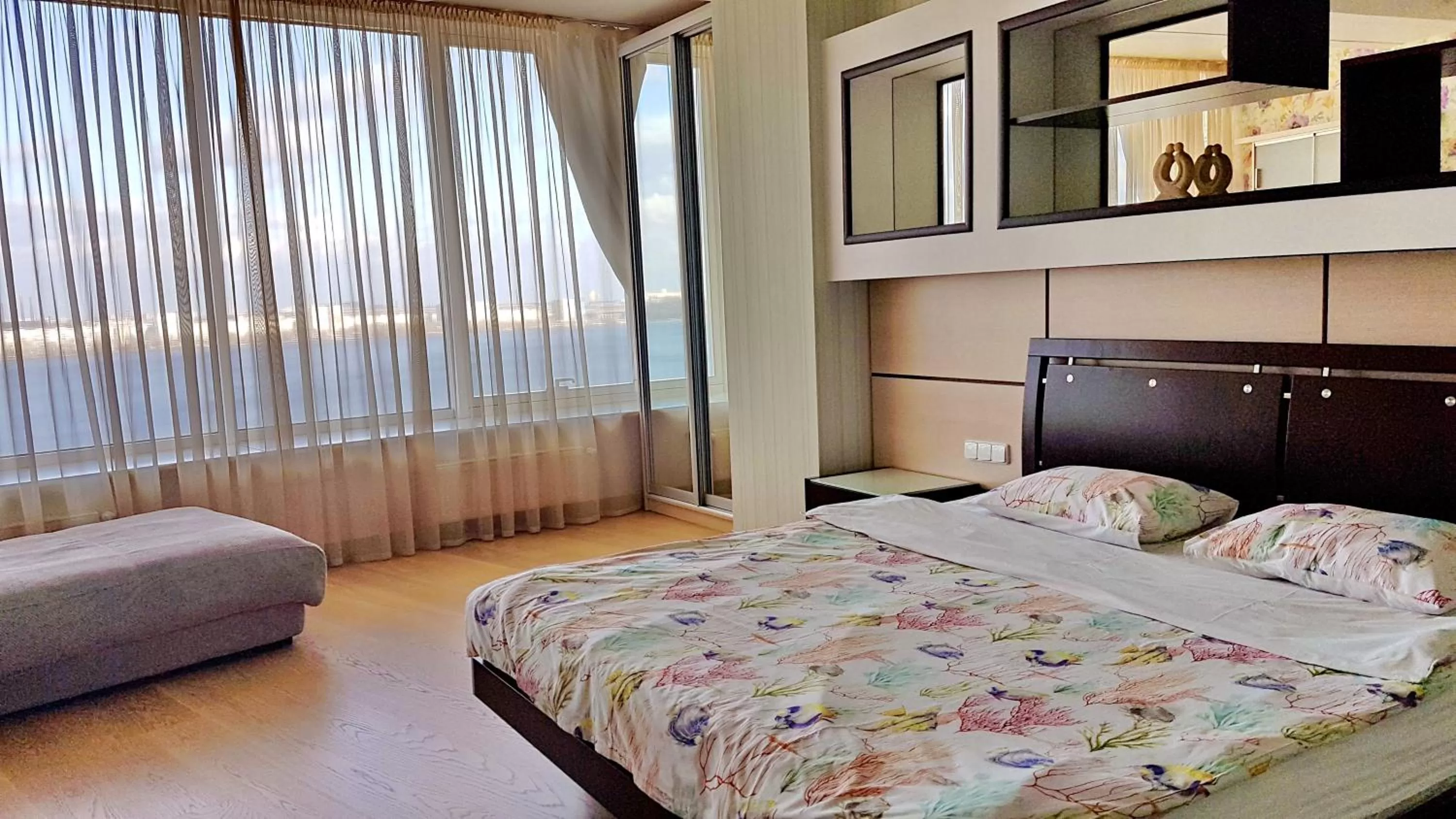 Bedroom, Bed in Most City Apart-Hotel