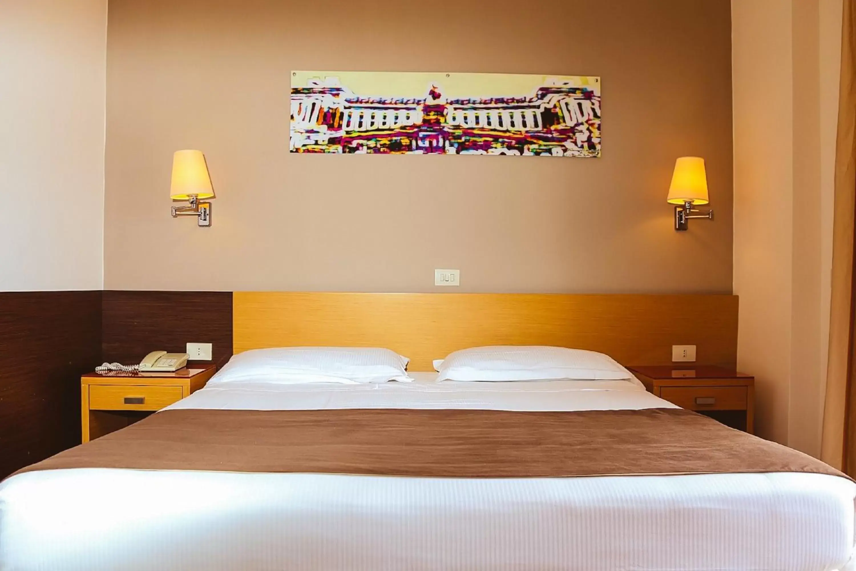 Bed in Hotel Sisto V