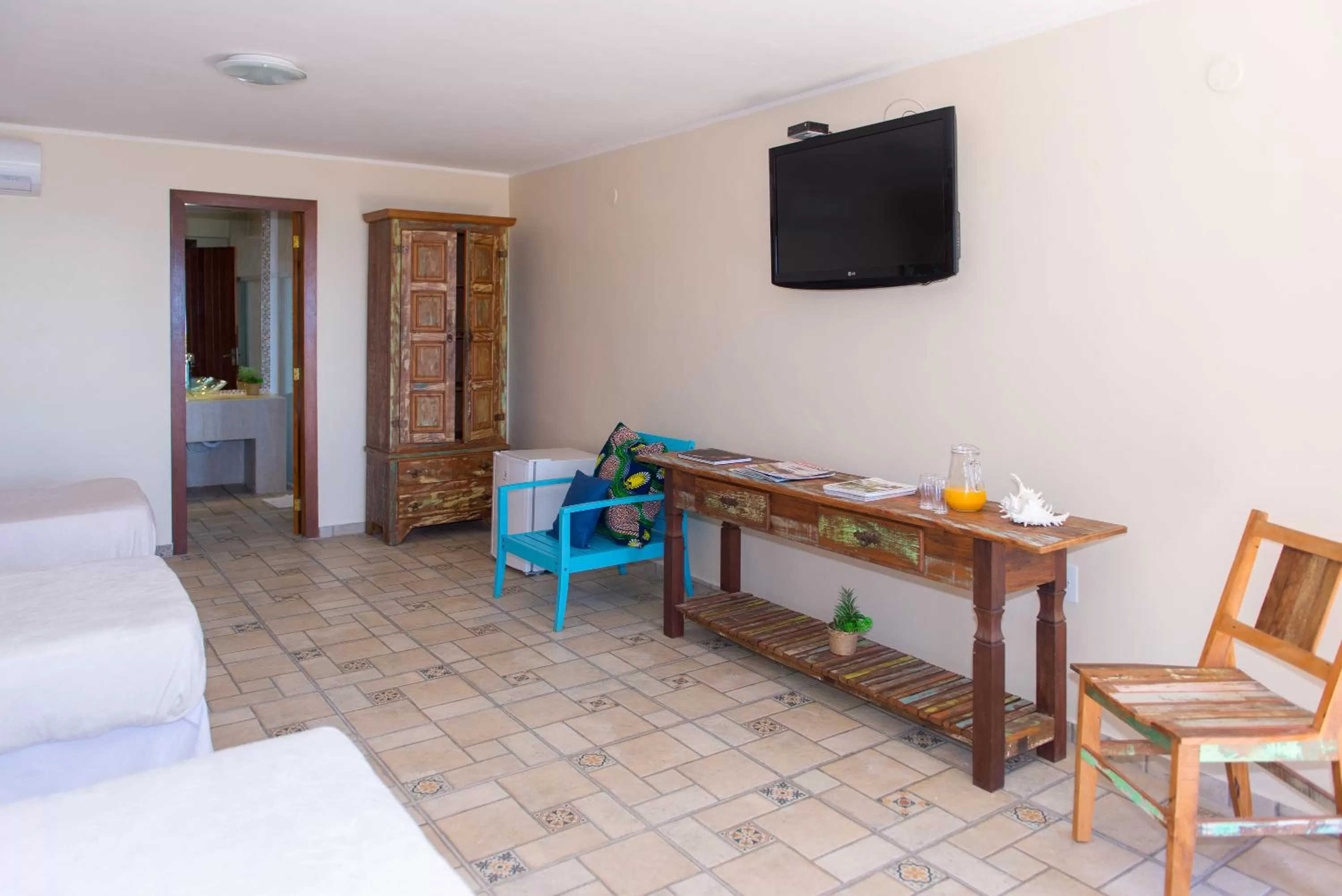 Bed in Pousada La Dolce Vita