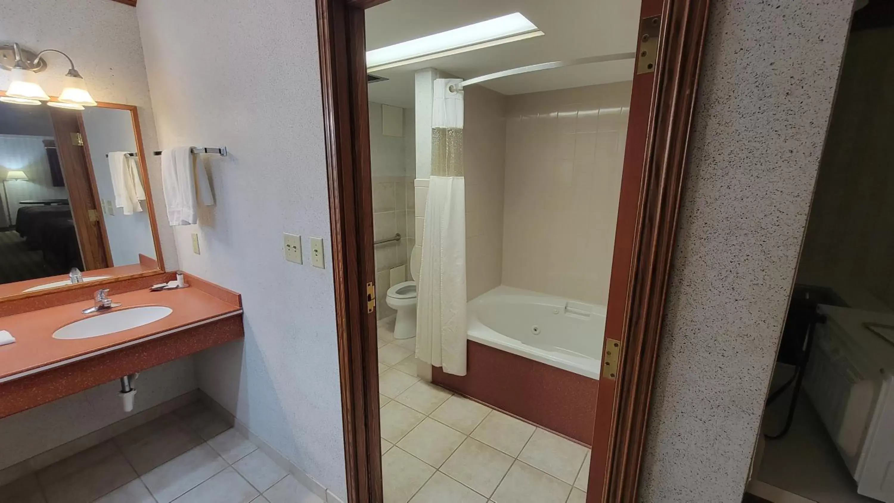 Bathroom in Ramada by Wyndham Saginaw Hotel & Suites