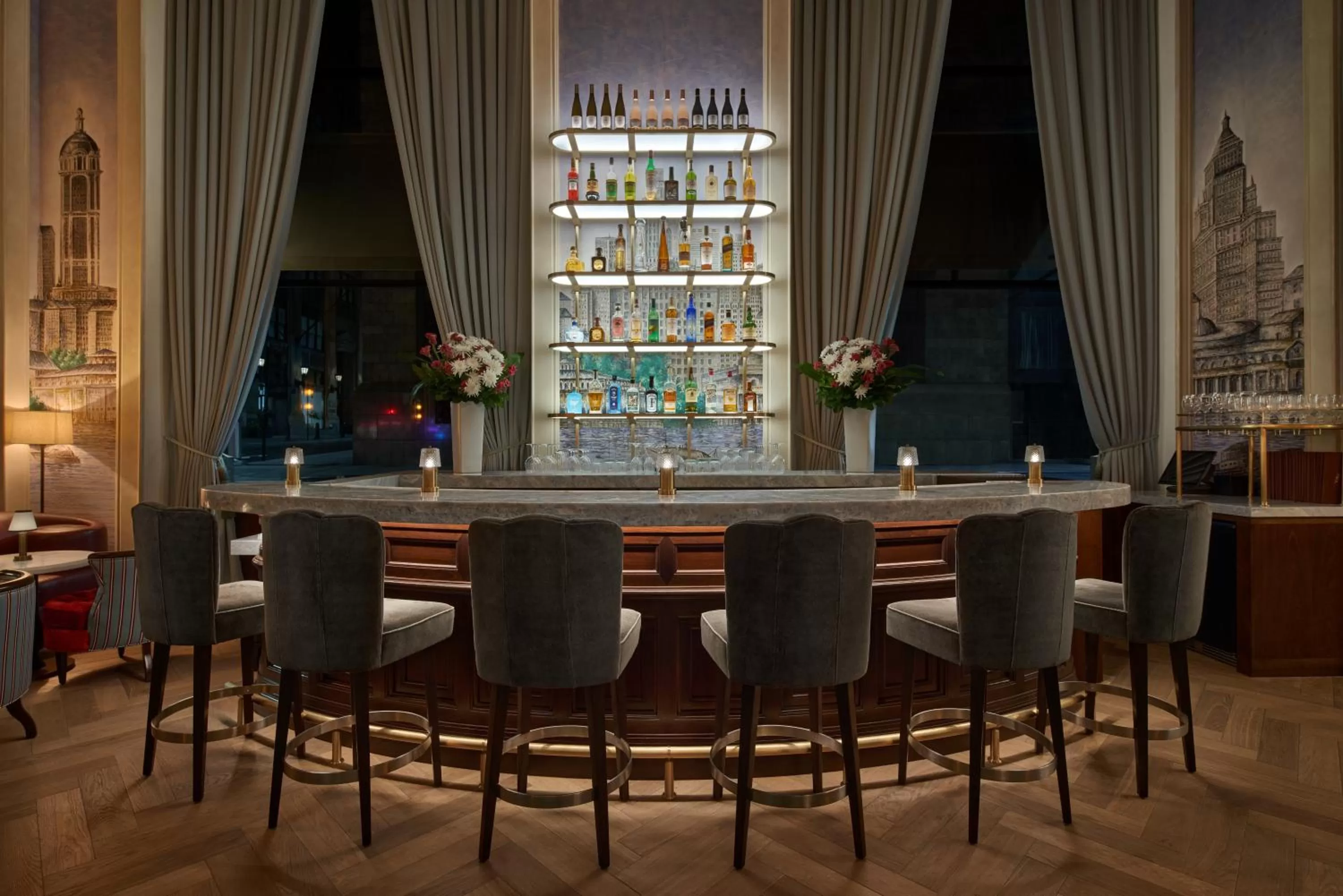 Lounge or bar in The Wall Street Hotel New York City