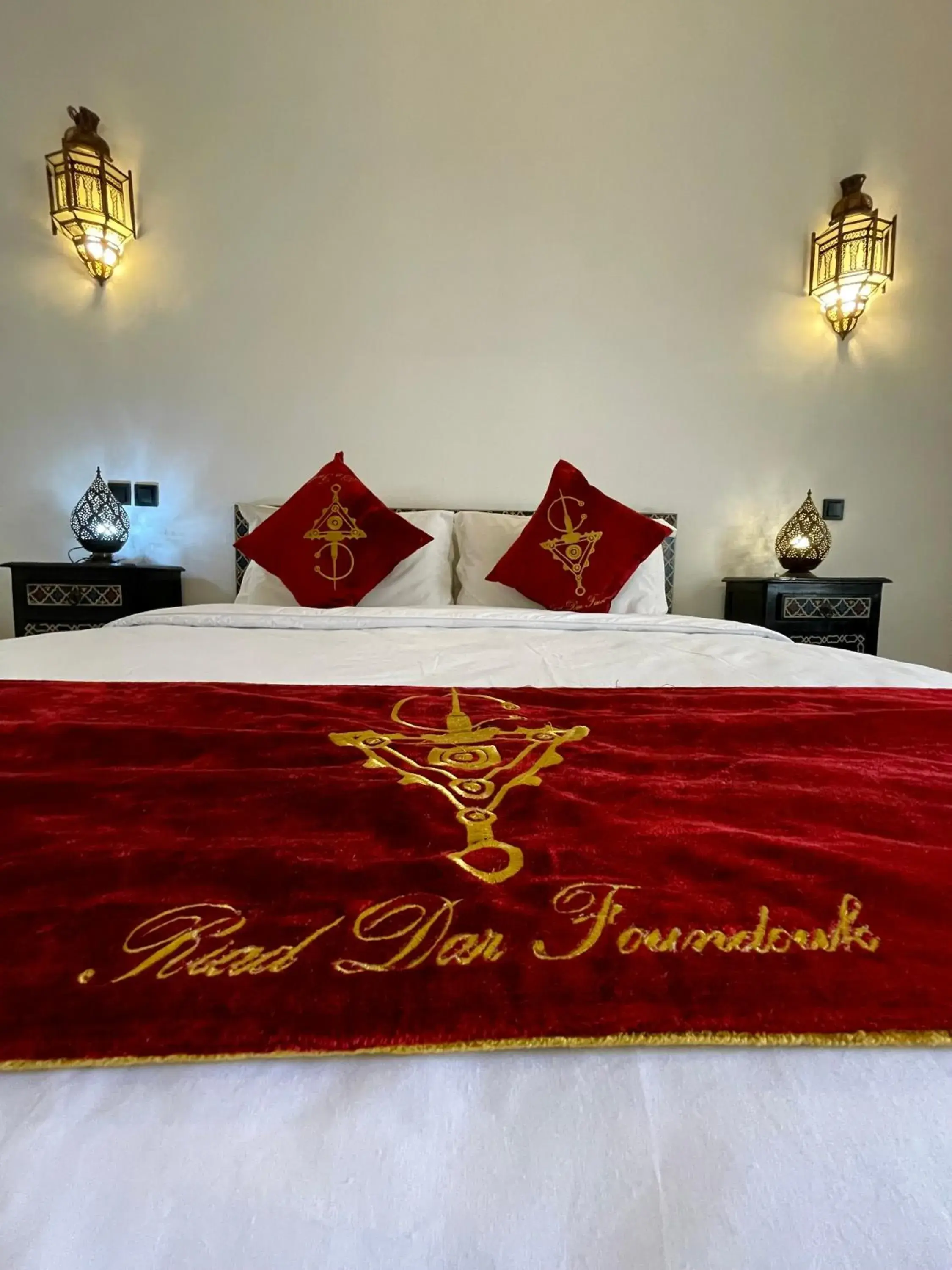 Bed in Riad Dar Foundouk and Spa