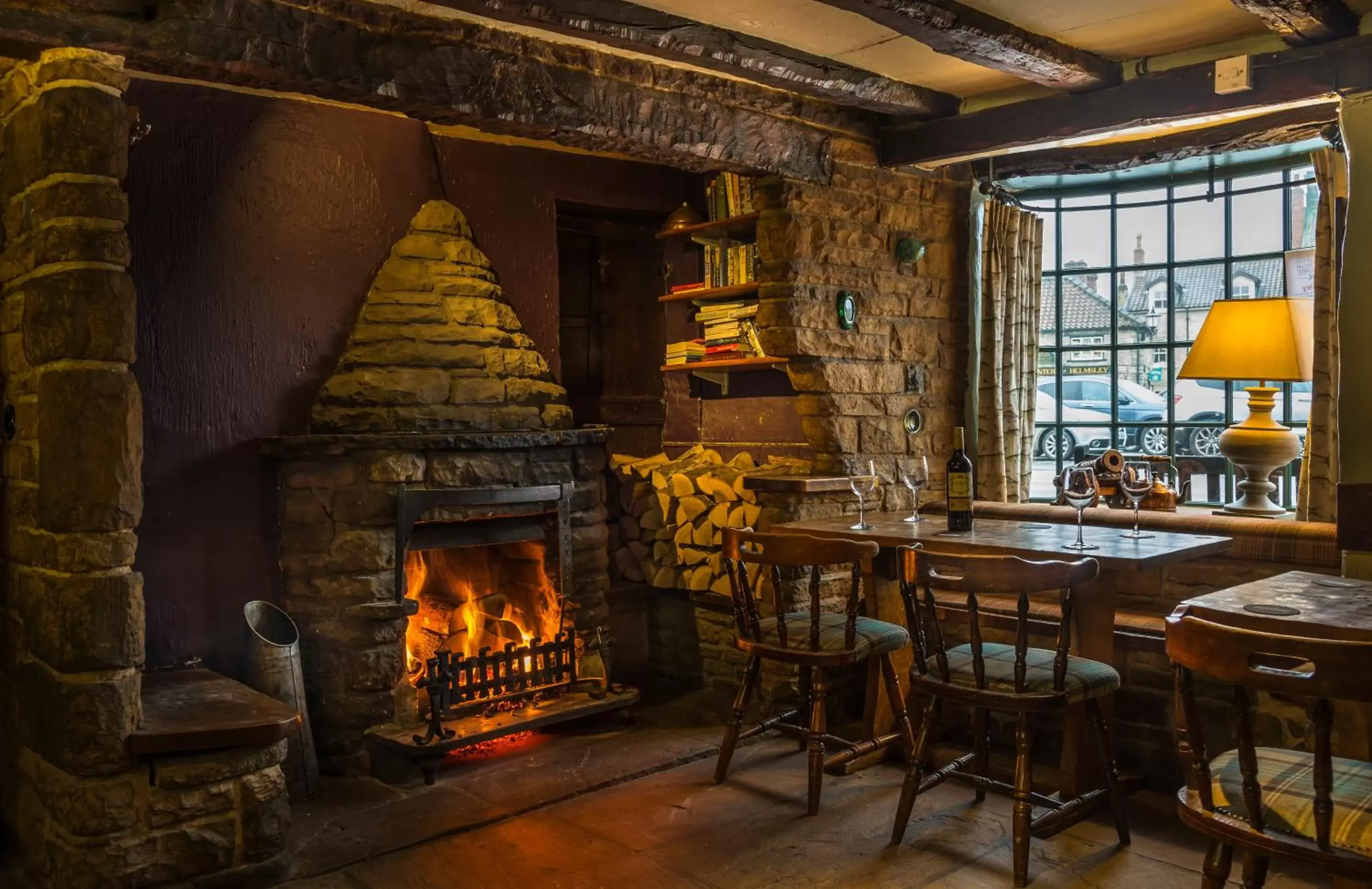 Lounge or bar in The Feathers Hotel, Helmsley, North Yorkshire