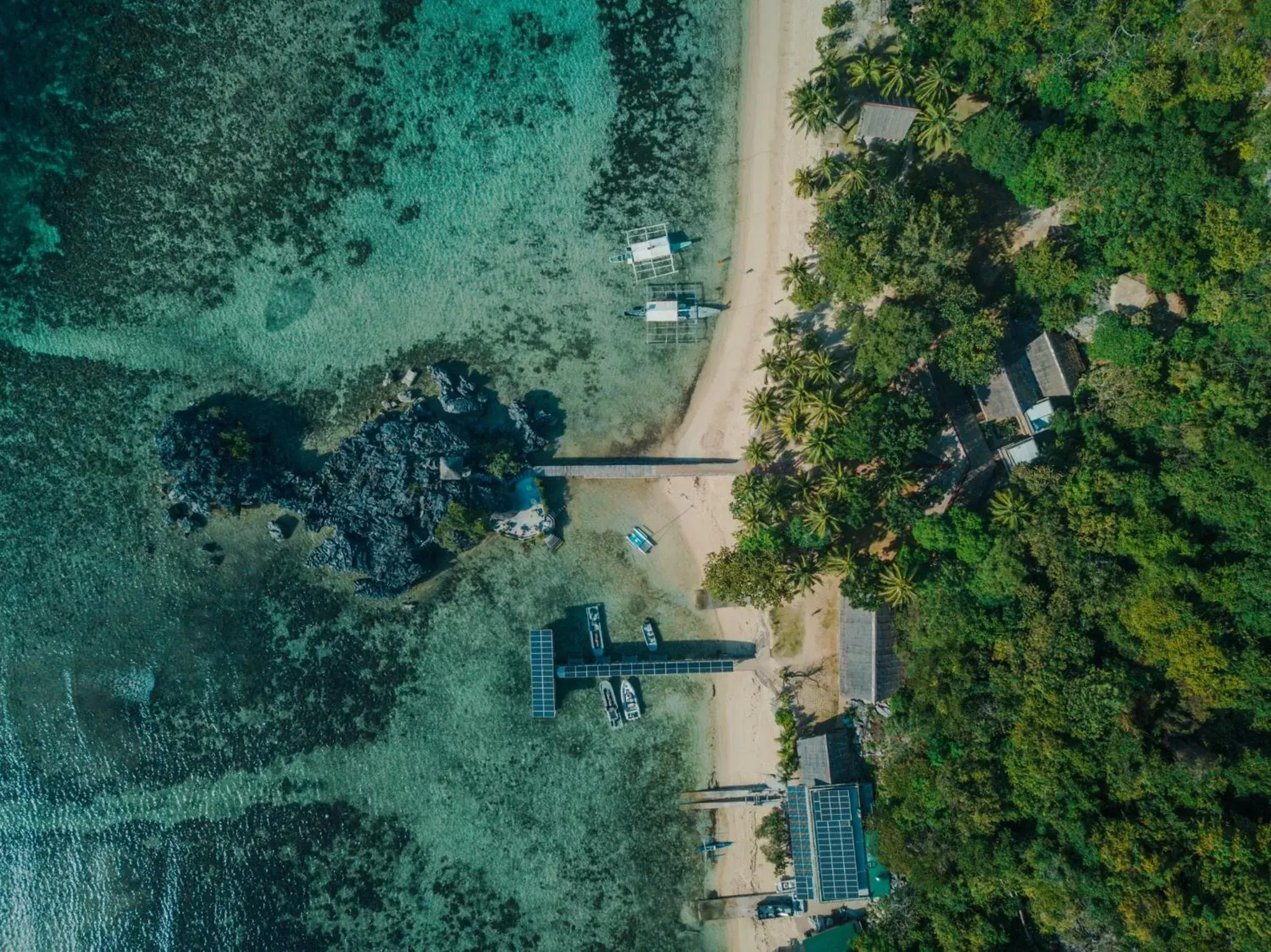 Bird's-eye View in Sangat Island Dive Resort