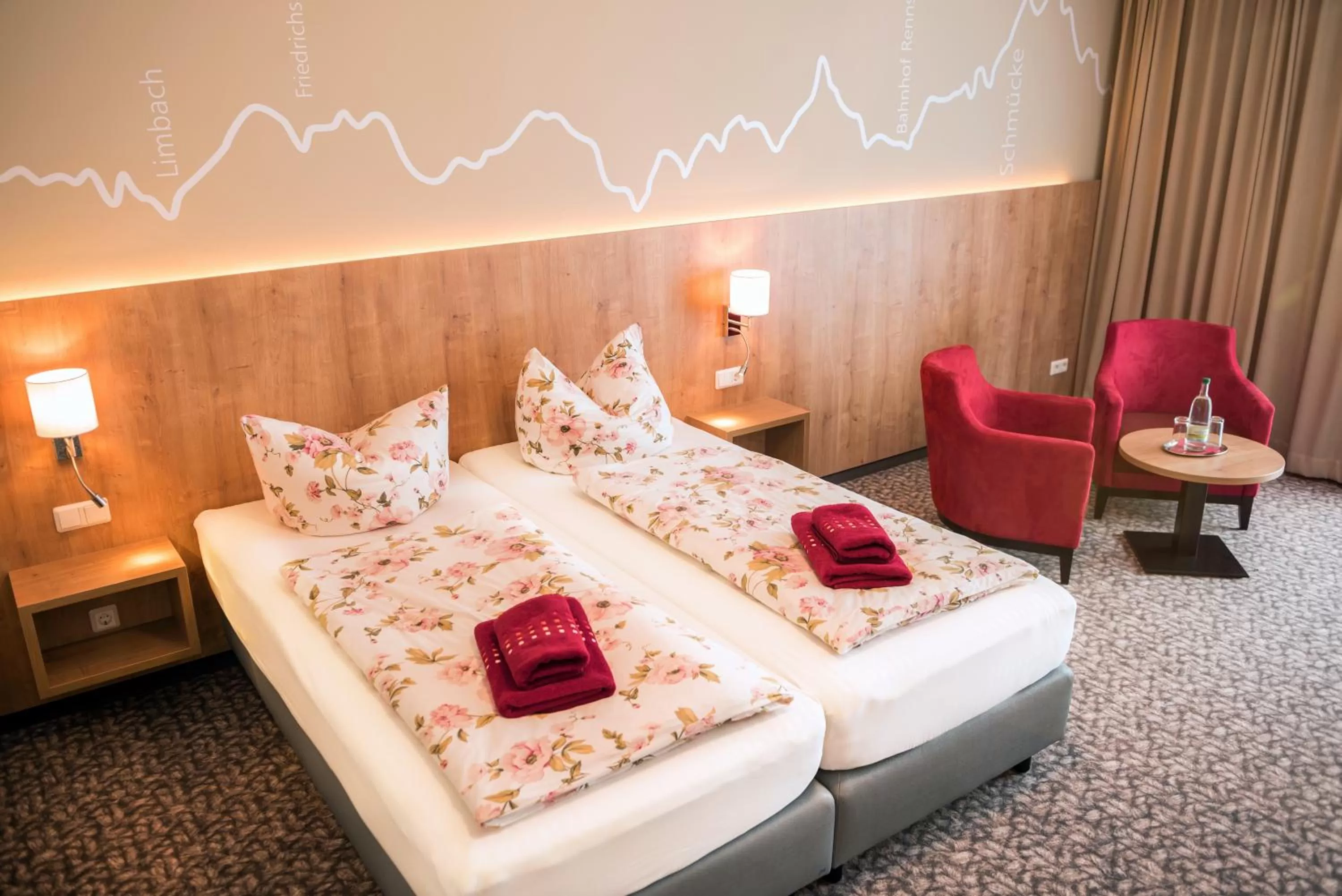 Bed in Hotel Traumblick