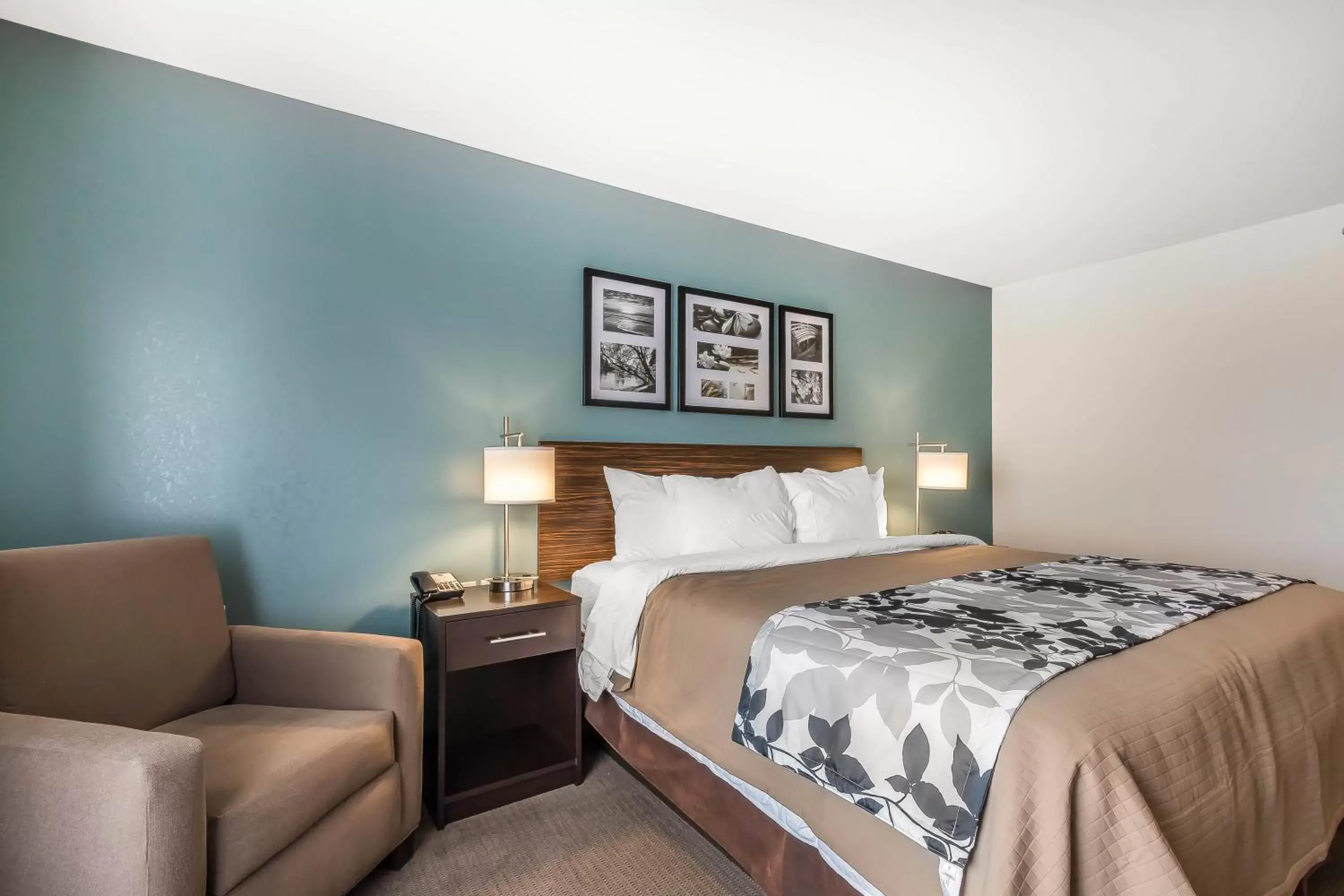 Bedroom, Bed in Sleep Inn & Suites O'Fallon MO - Technology Drive Bedroom, Bed in Sleep Inn & Suites O'Fallon MO - Technology Drive