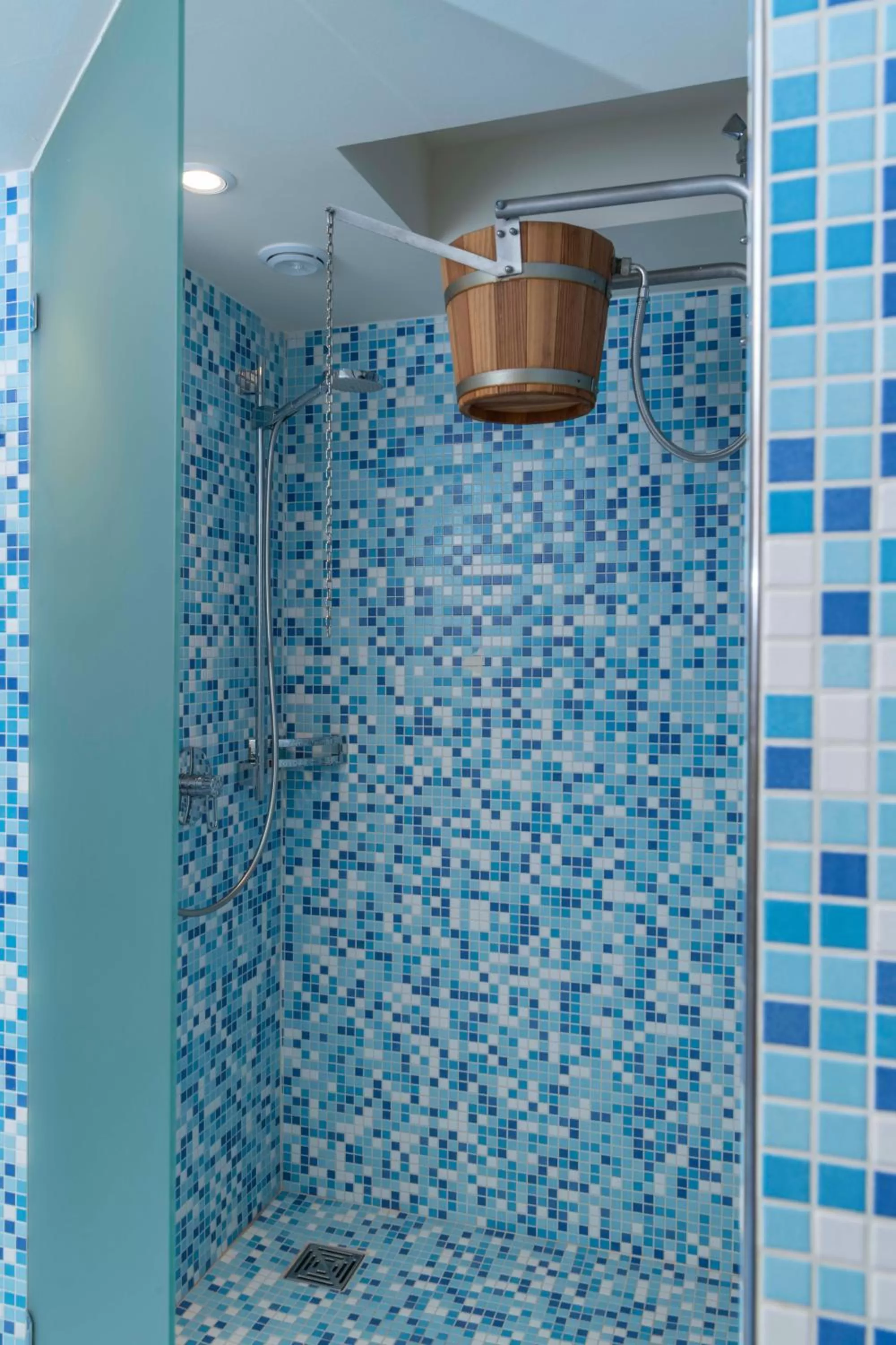 Sauna, Bathroom in Hotel Bad Serneus