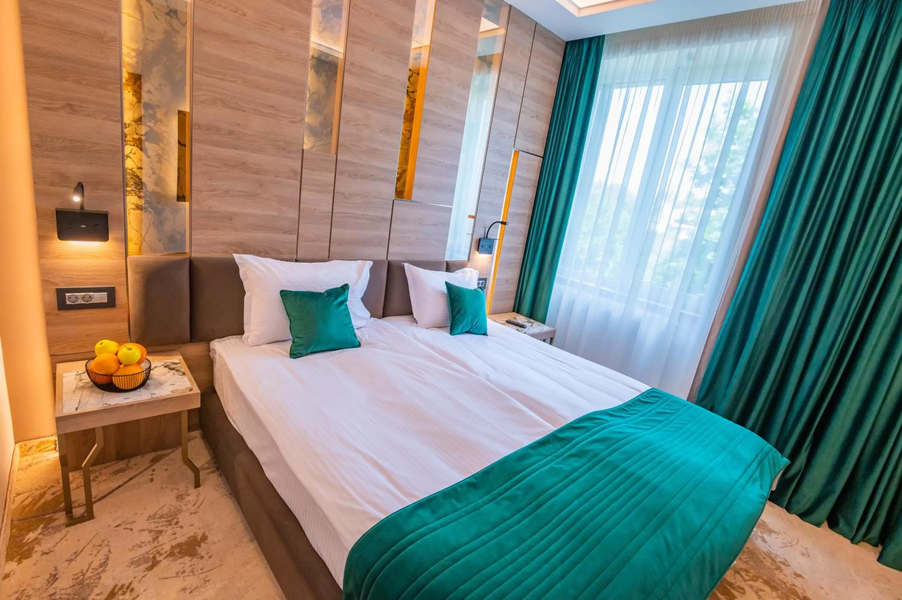 Bed in Hotel Codrişor