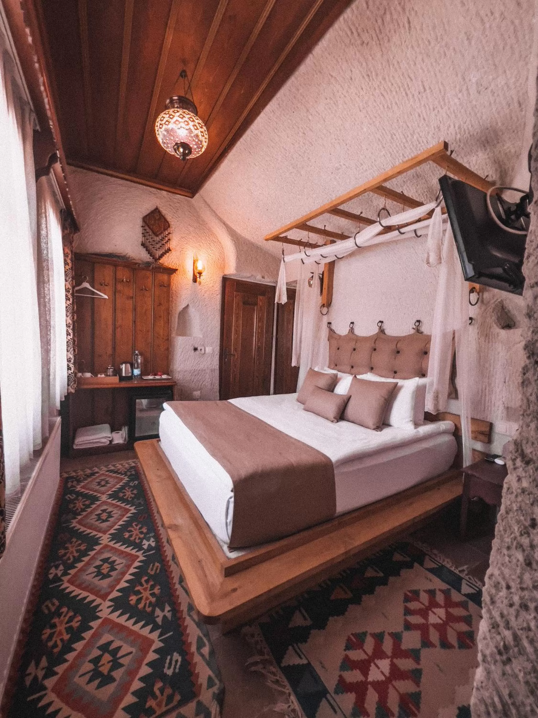 Bed in Local Cave House