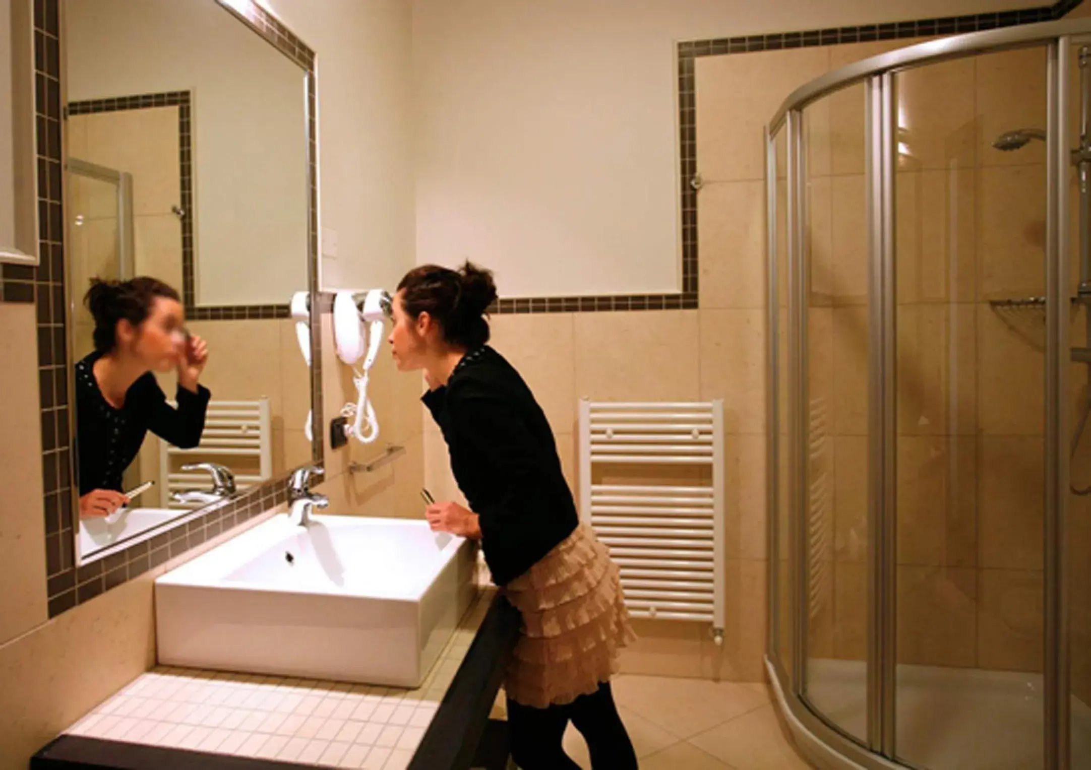 Bathroom in Hotel Le Macine