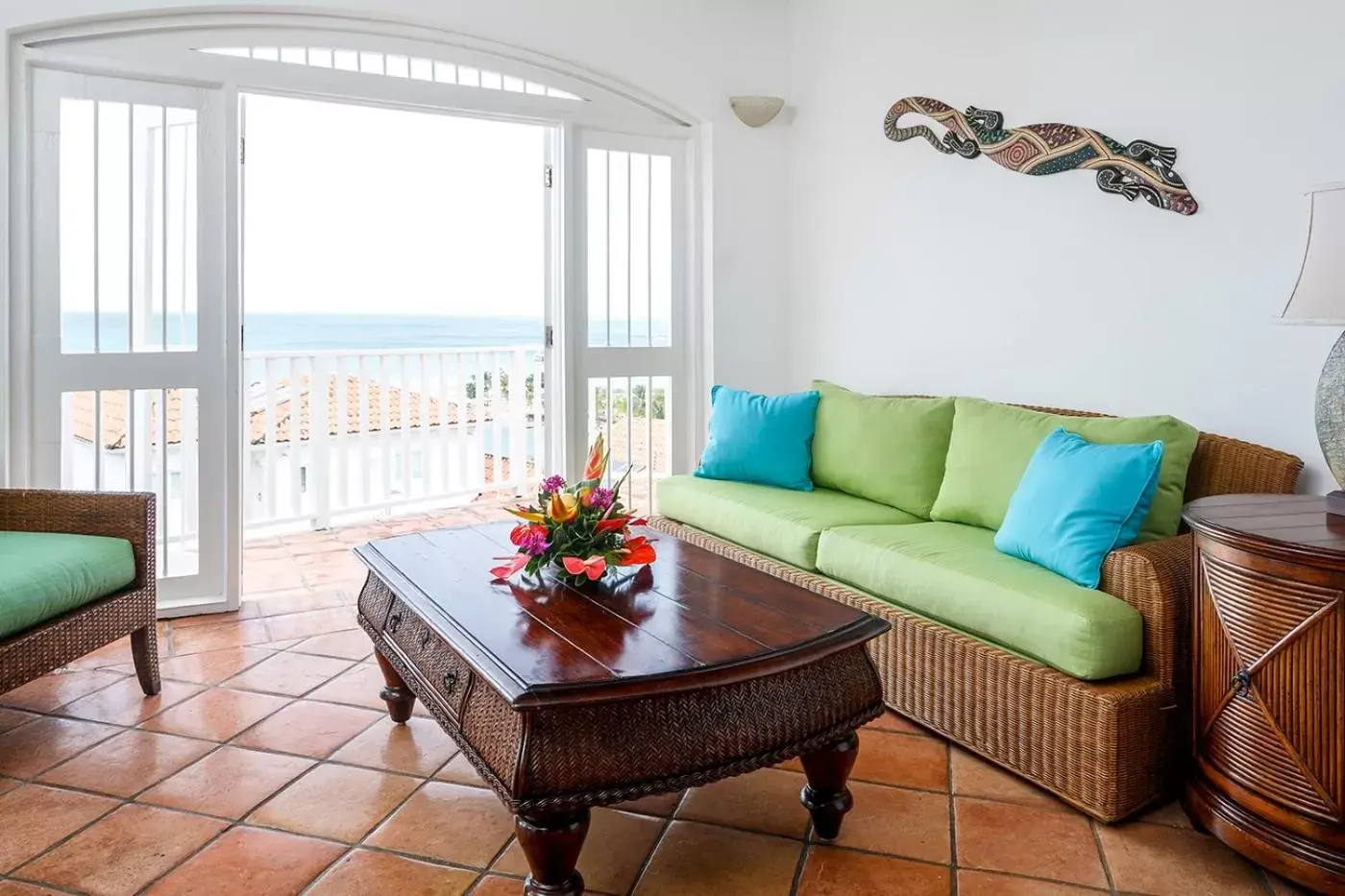 Living room, Seating Area in Windjammer Landing Villa Beach Resort