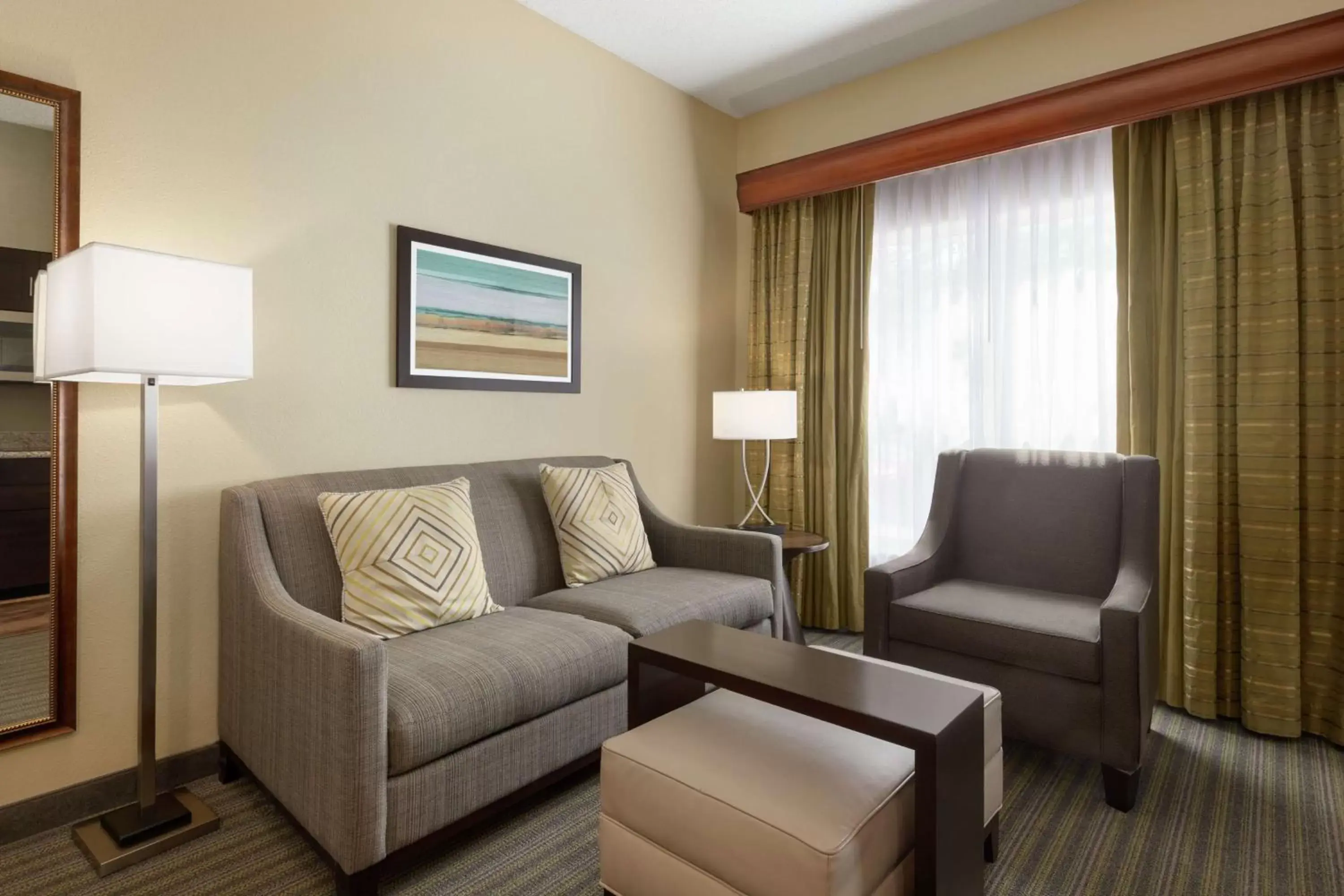 Living room, Seating Area in Homewood Suites by Hilton St. Petersburg Clearwater