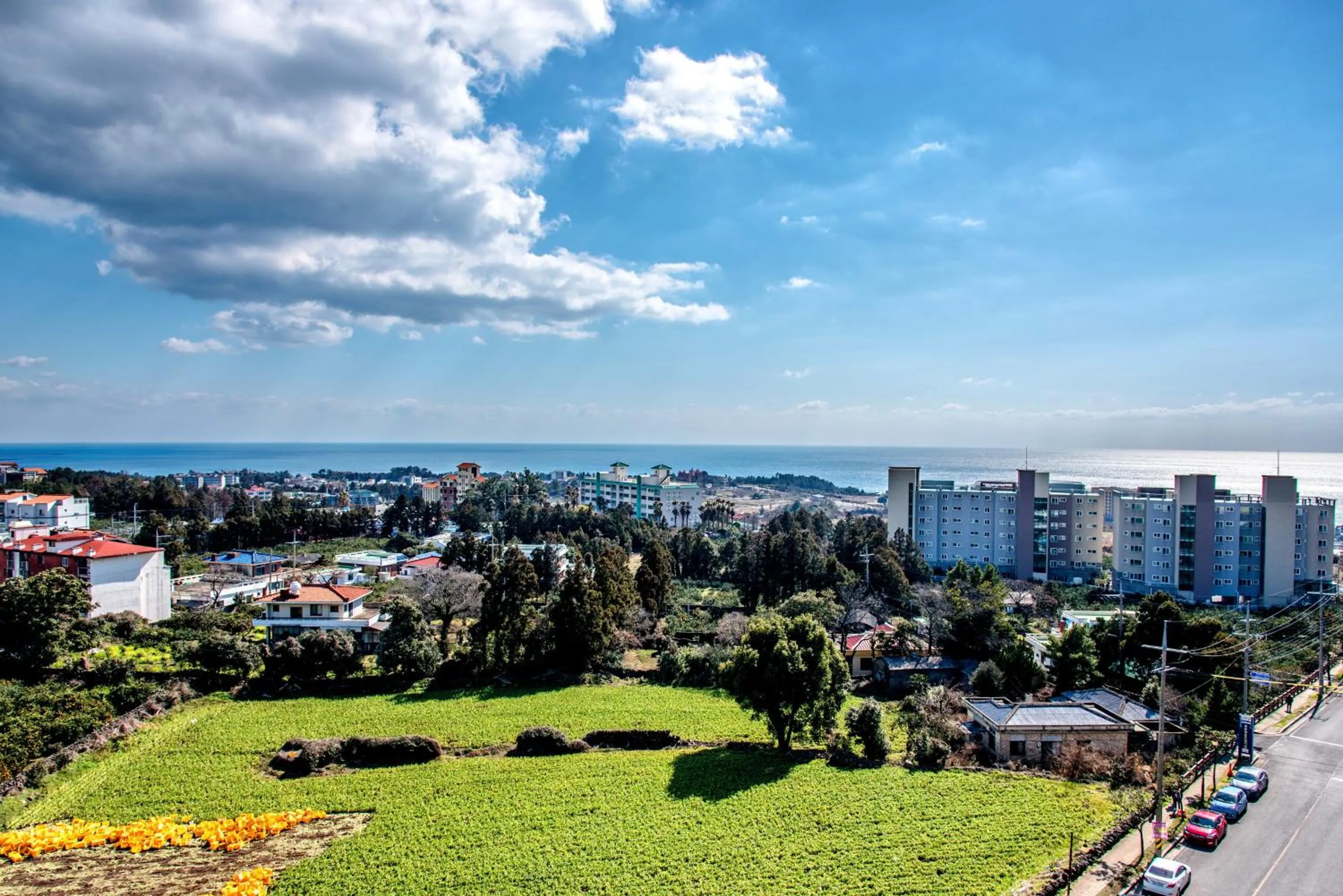 Sea view in Jungmoon City Hotel & J-hill Hotel