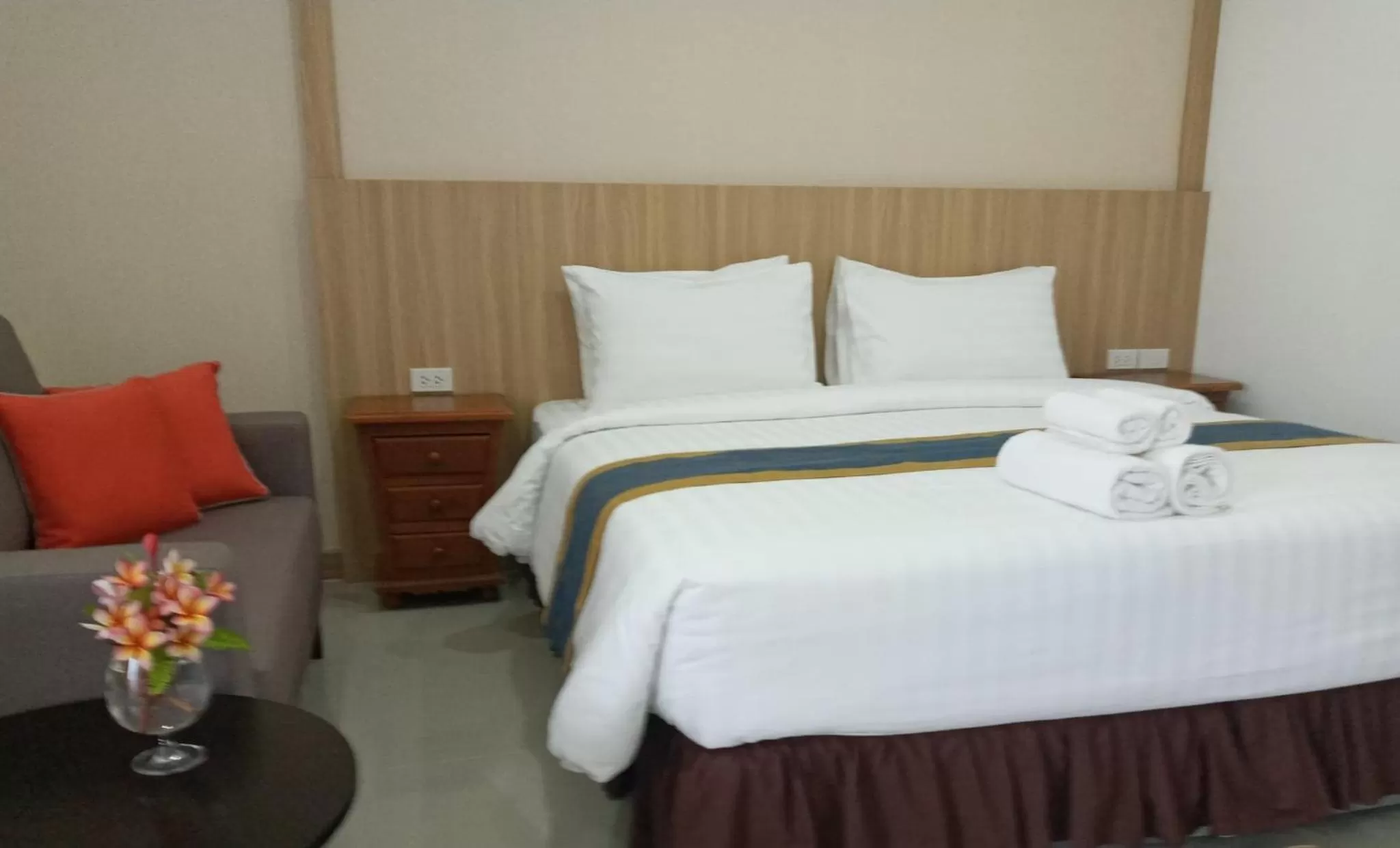 Bed in Nine Smiths Hotels Chiangmai
