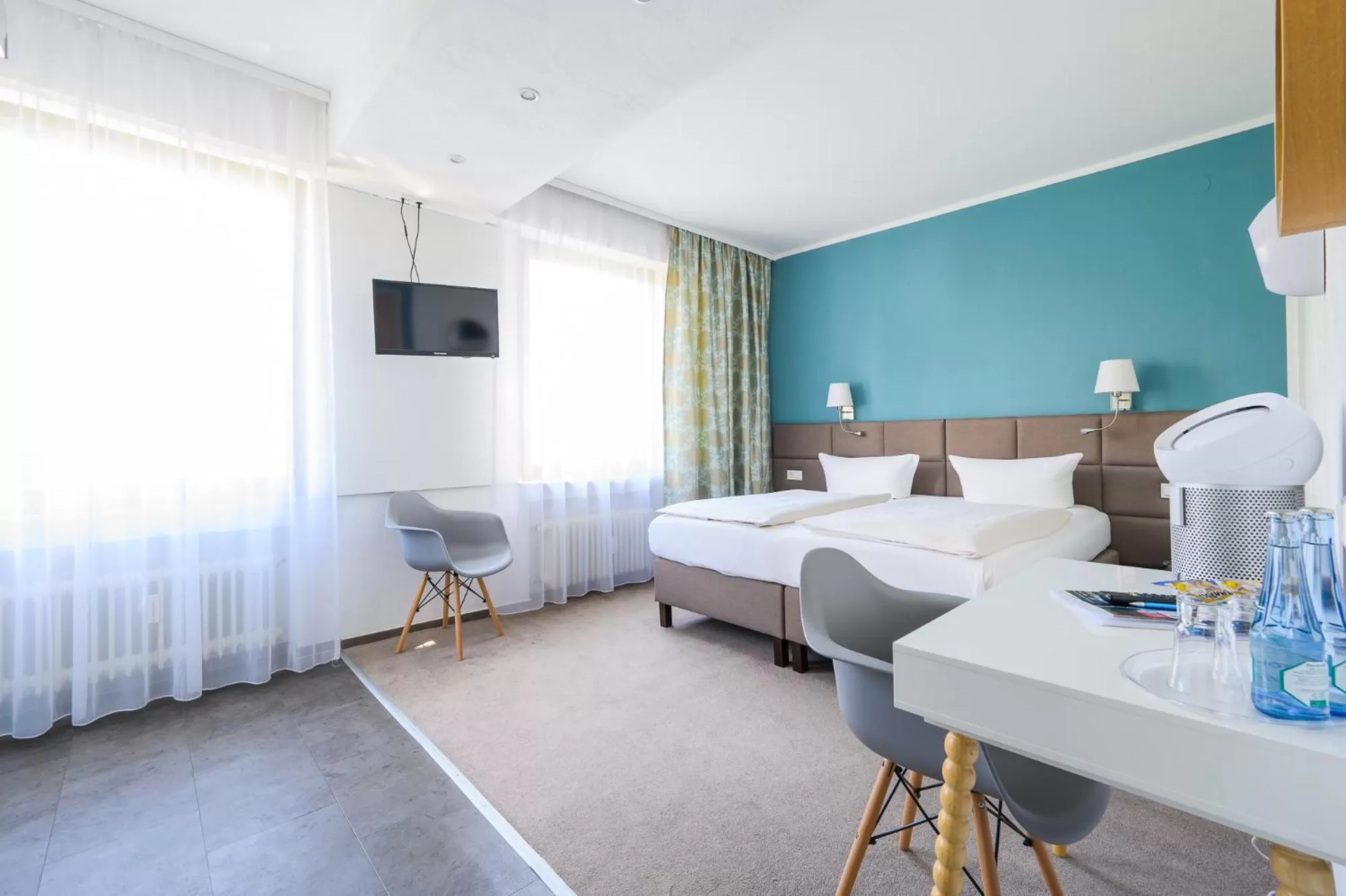 Bed in Hotel Kaspar Garni