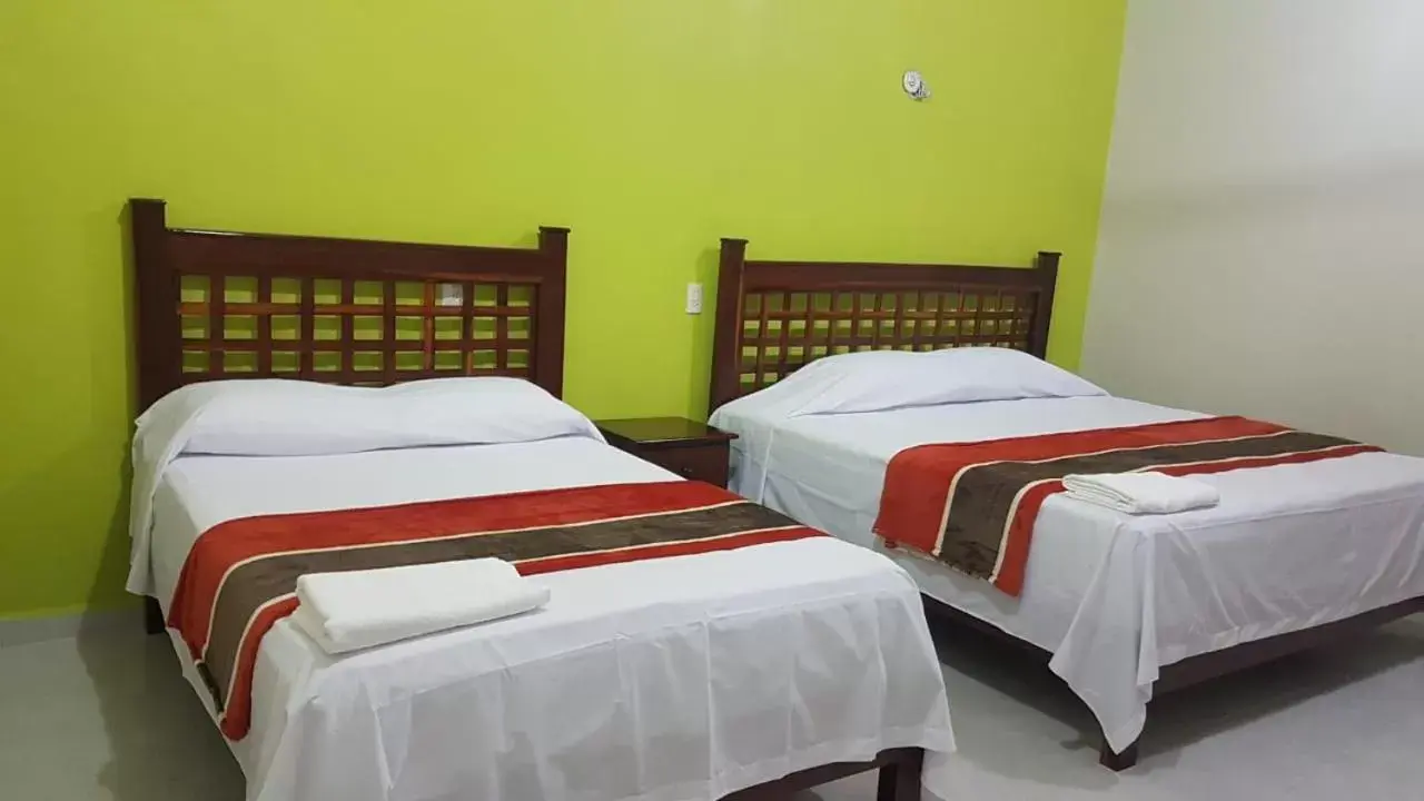 Bed in HOTEL VILLA CALAKMUL