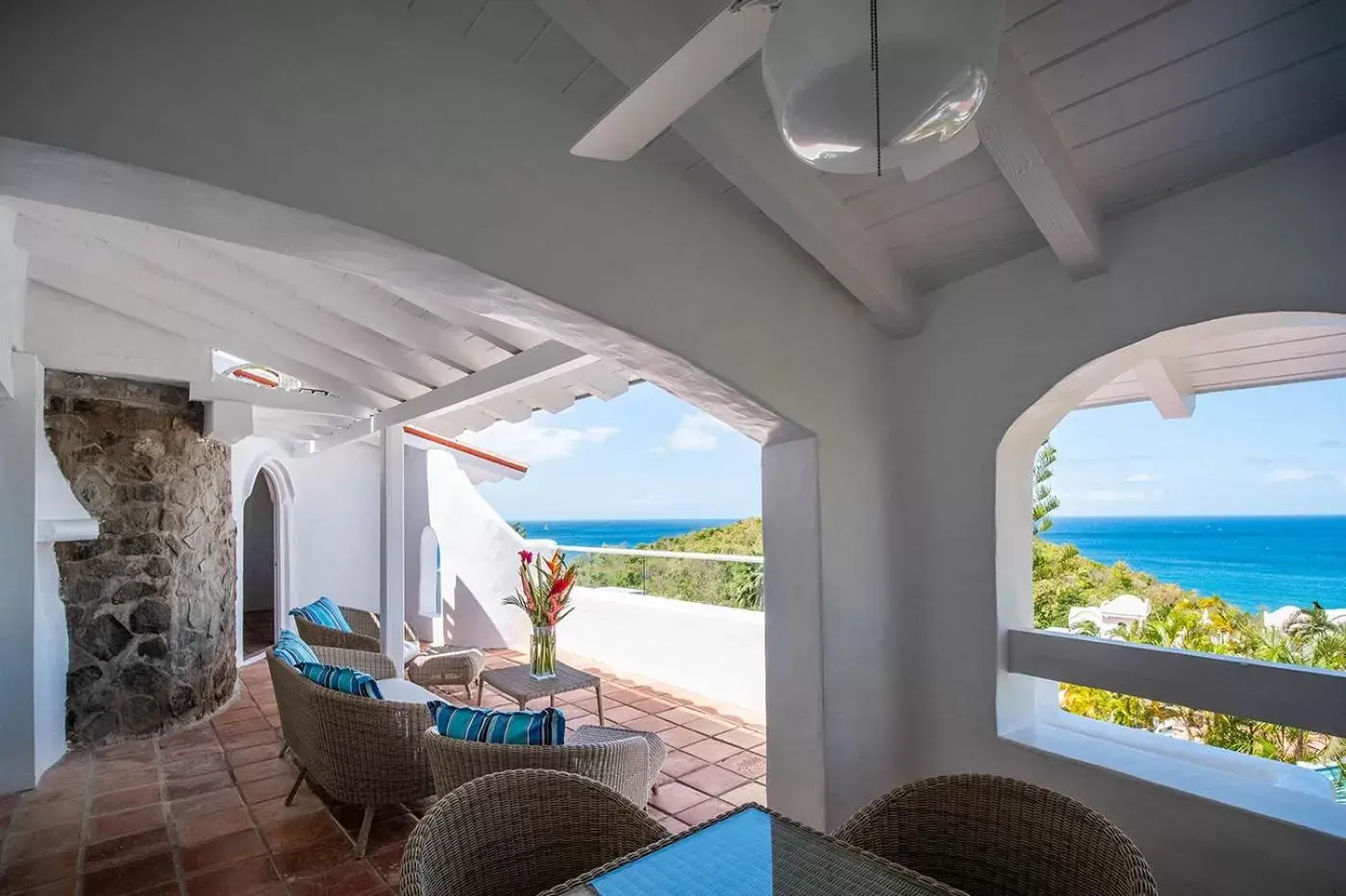 Balcony/Terrace, Sea View in Windjammer Landing Villa Beach Resort