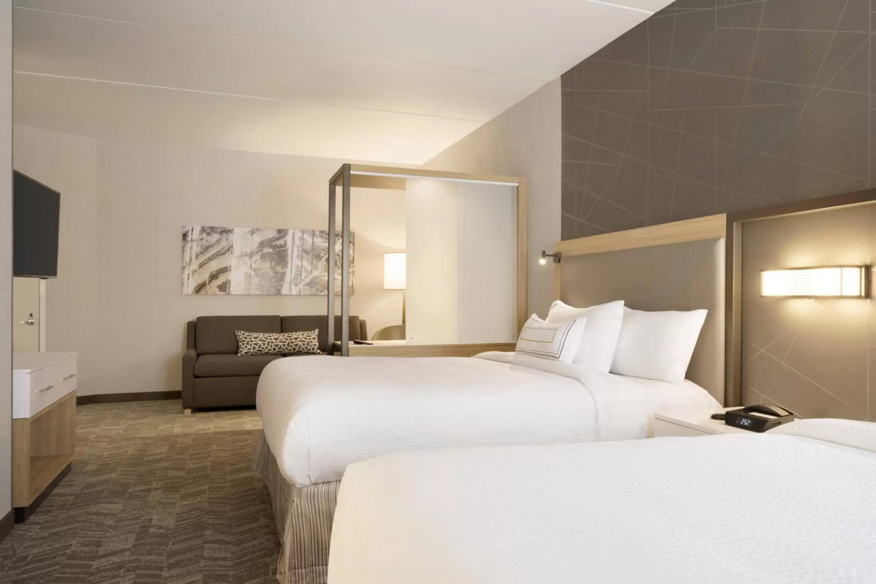 Bedroom, Bed in SpringHill Suites by Marriott Allentown Bethlehem/Center Valley