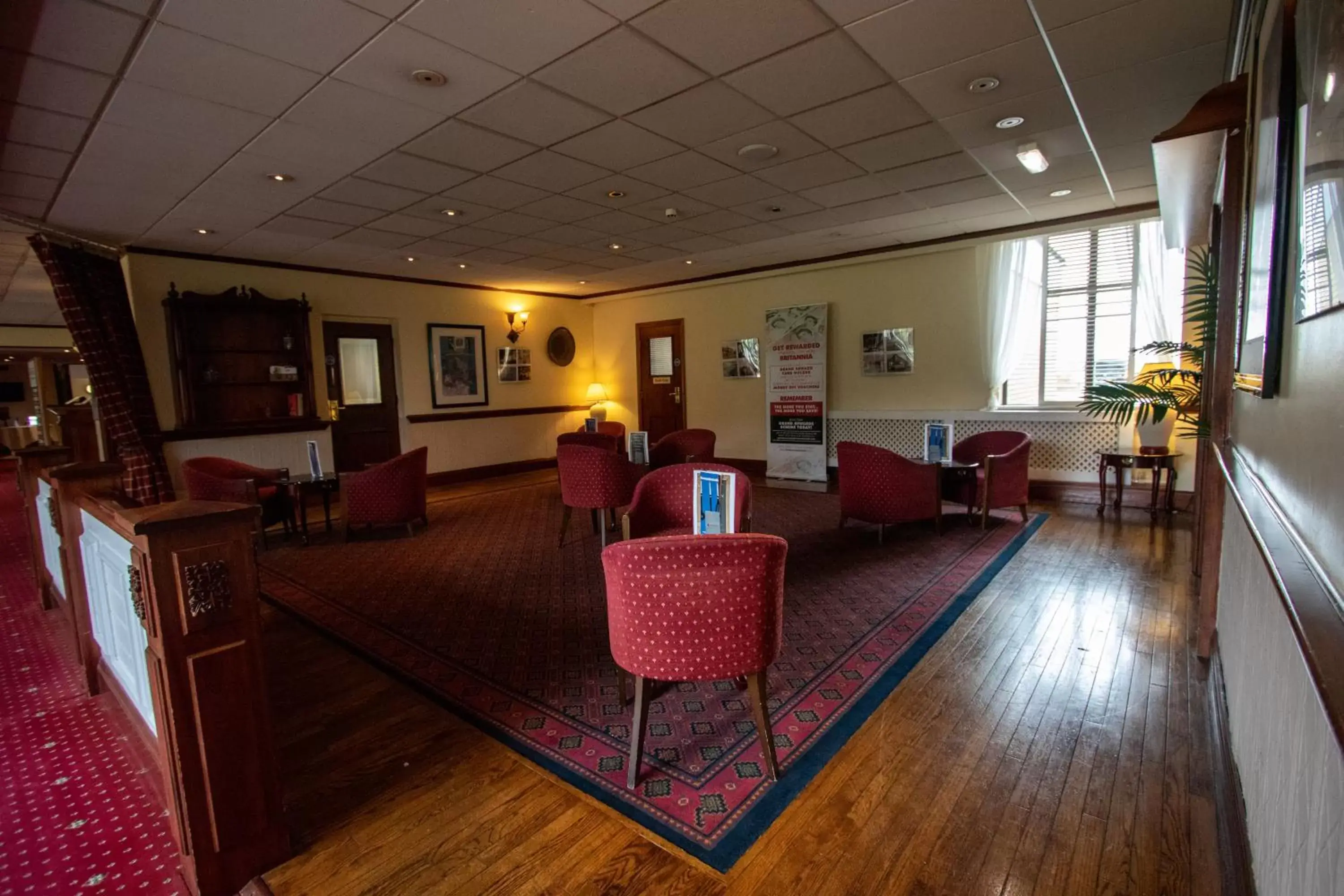 Communal lounge/ TV room, Lobby/Reception in Britannia Hotel Newcastle Airport