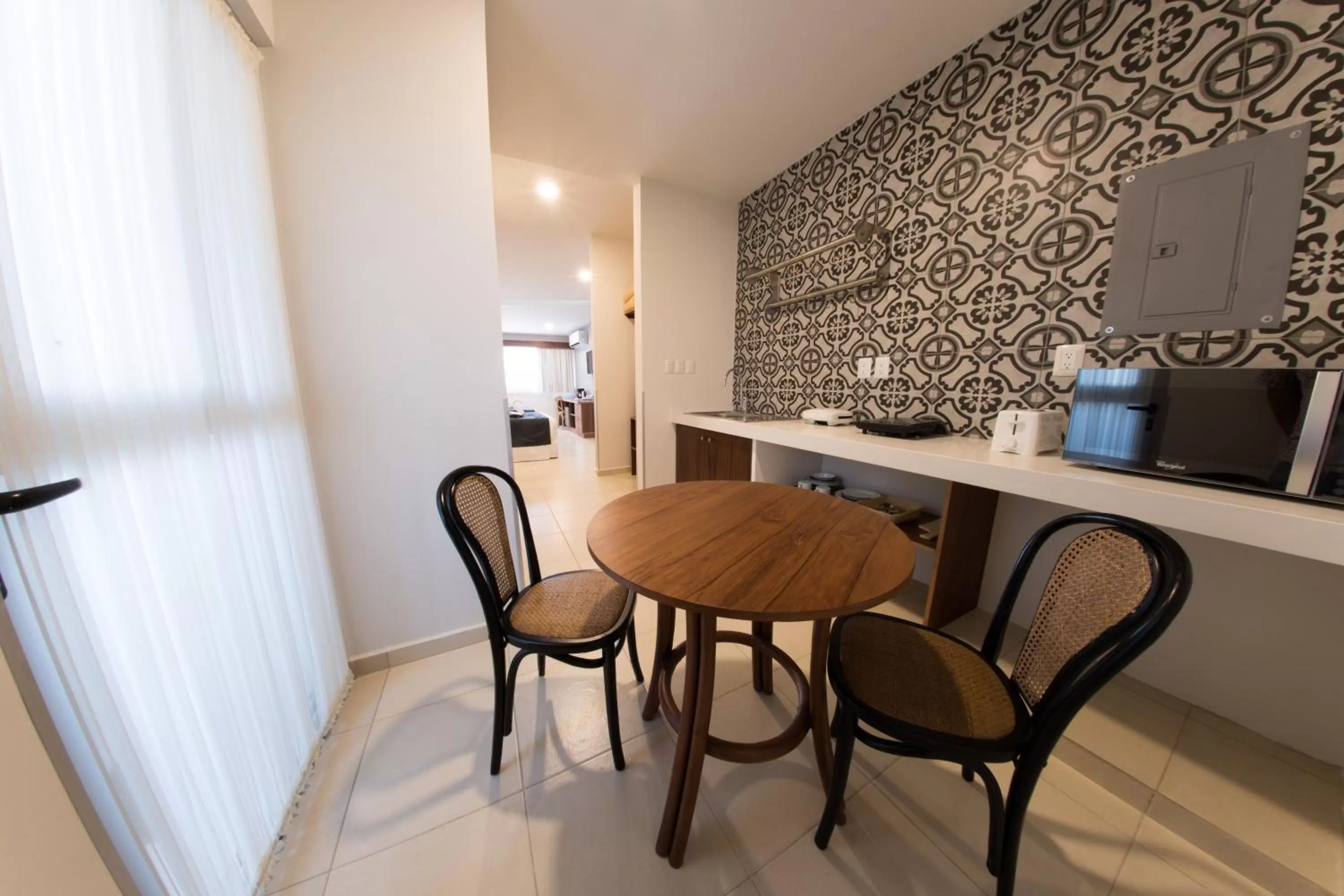 Dining area in Hotel Clipperton