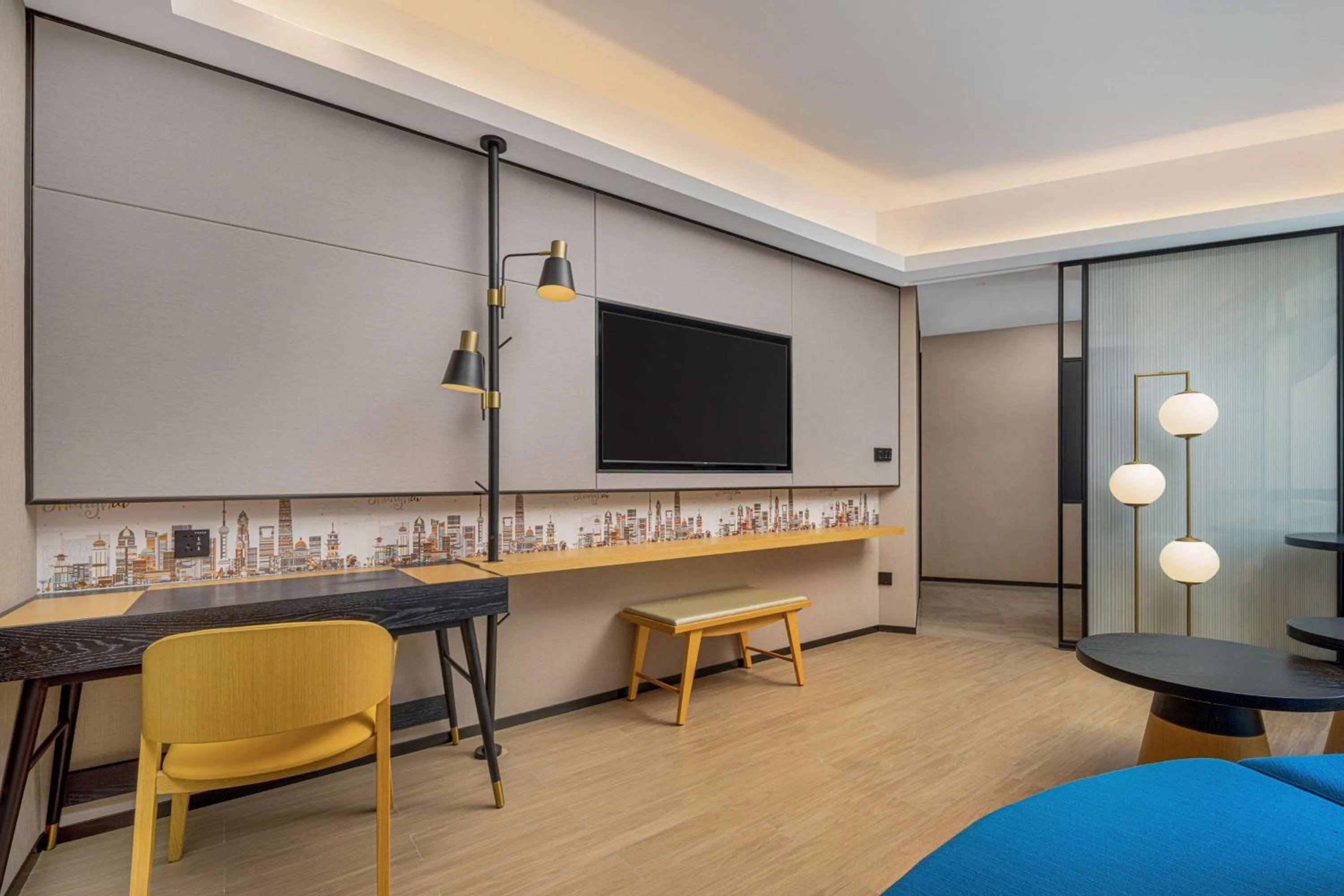 Living room in Hilton Garden Inn Shanghai Lujiazui