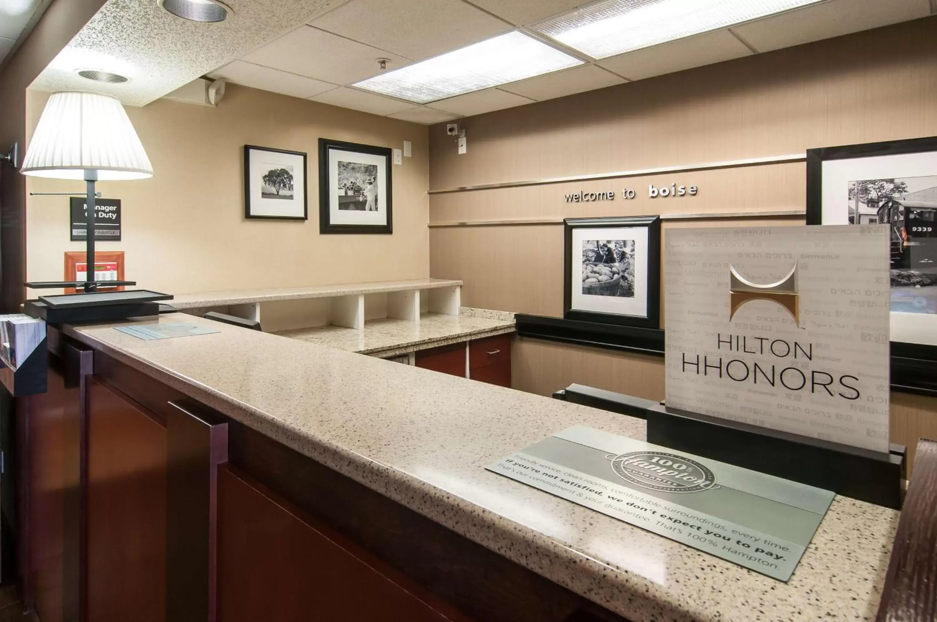 Lobby or reception in Hampton Inn Boise - Airport Lobby or reception in Hampton Inn Boise - Airport
