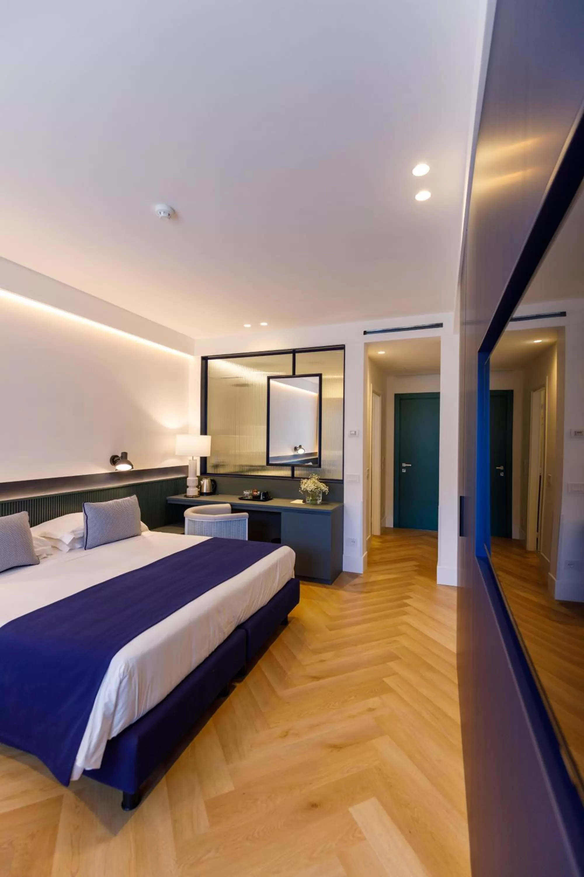 Bed in Grand Hotel Cesare Augusto