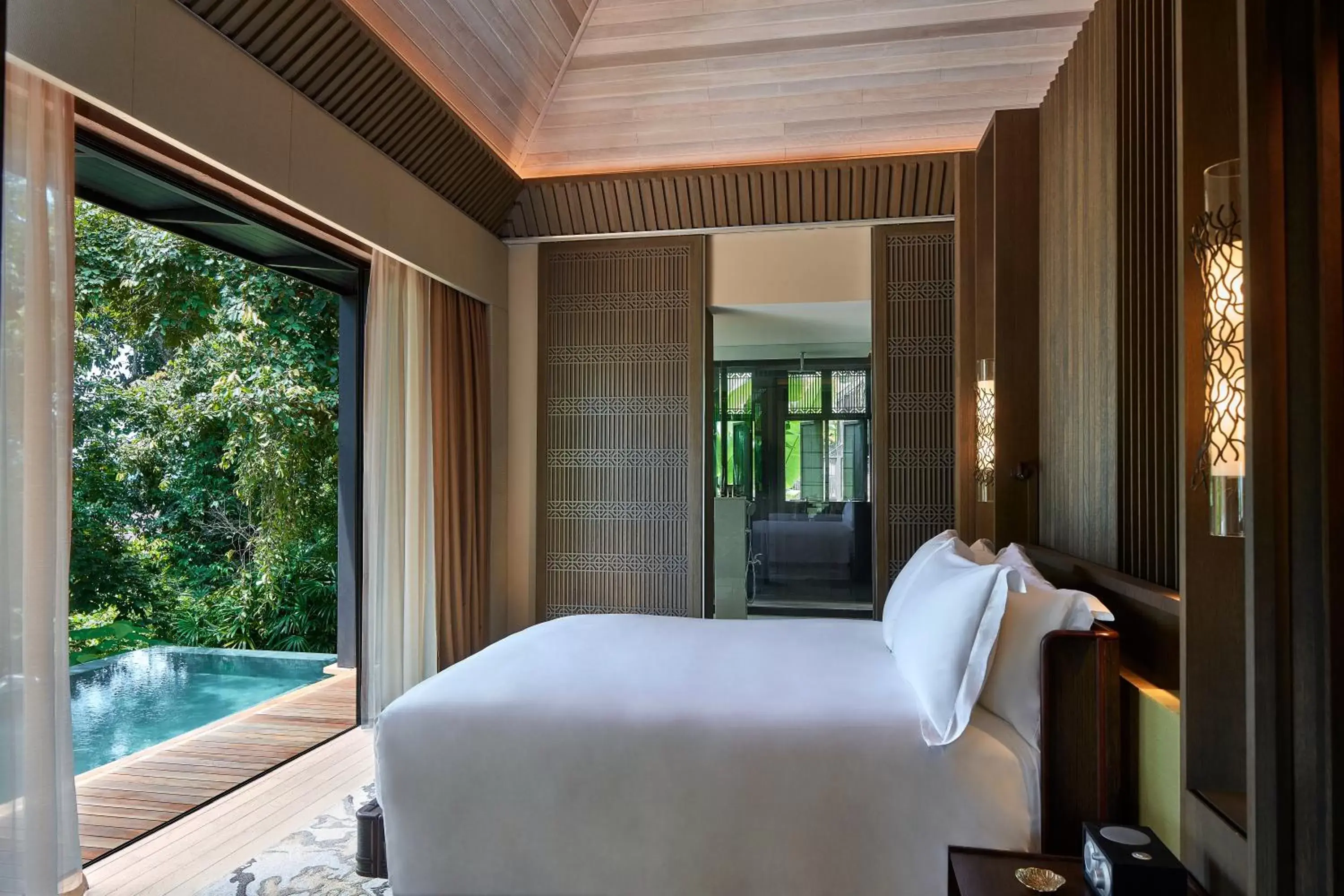 Bed in The Ritz-Carlton, Langkawi