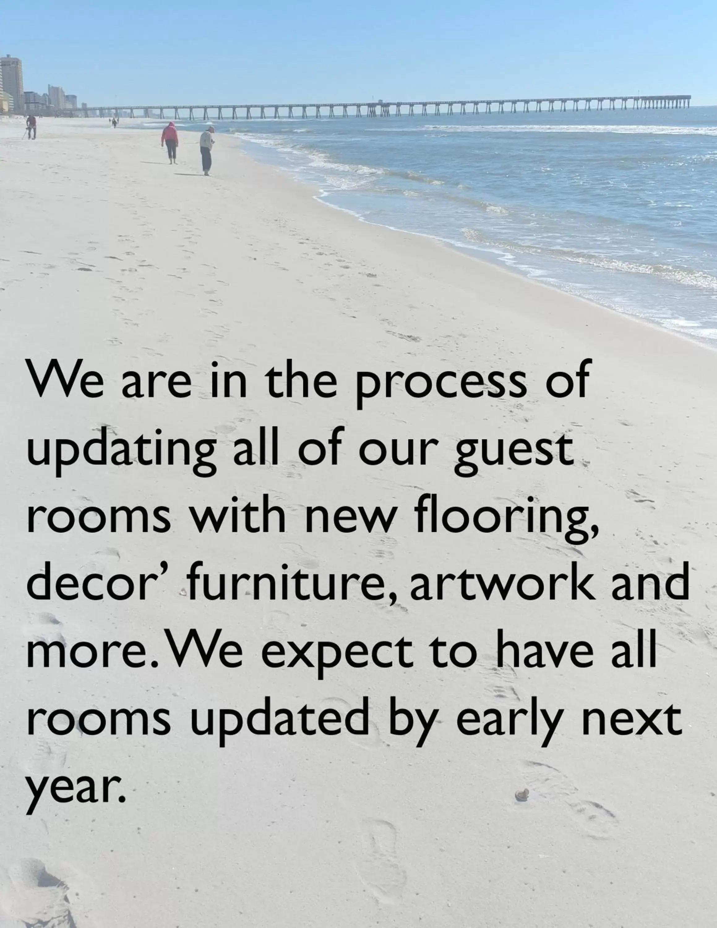 Text overlay, Beach in Days Inn by Wyndham Panama City Beach/Ocean Front