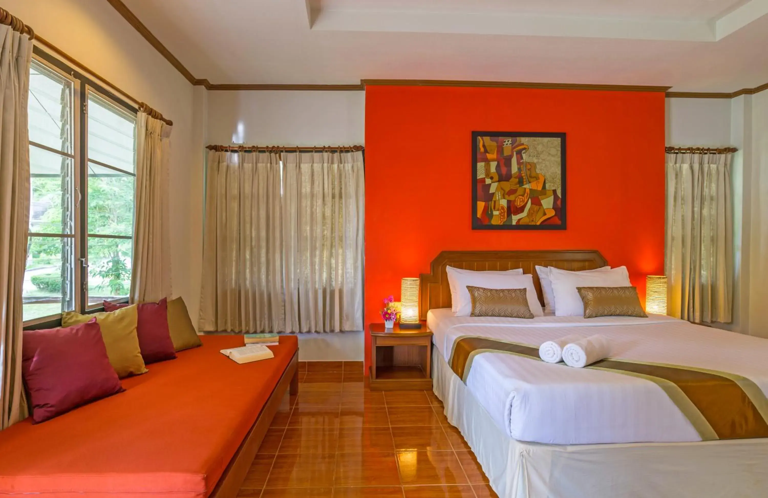 Bed in Lanta Manda Resort SHA Plus