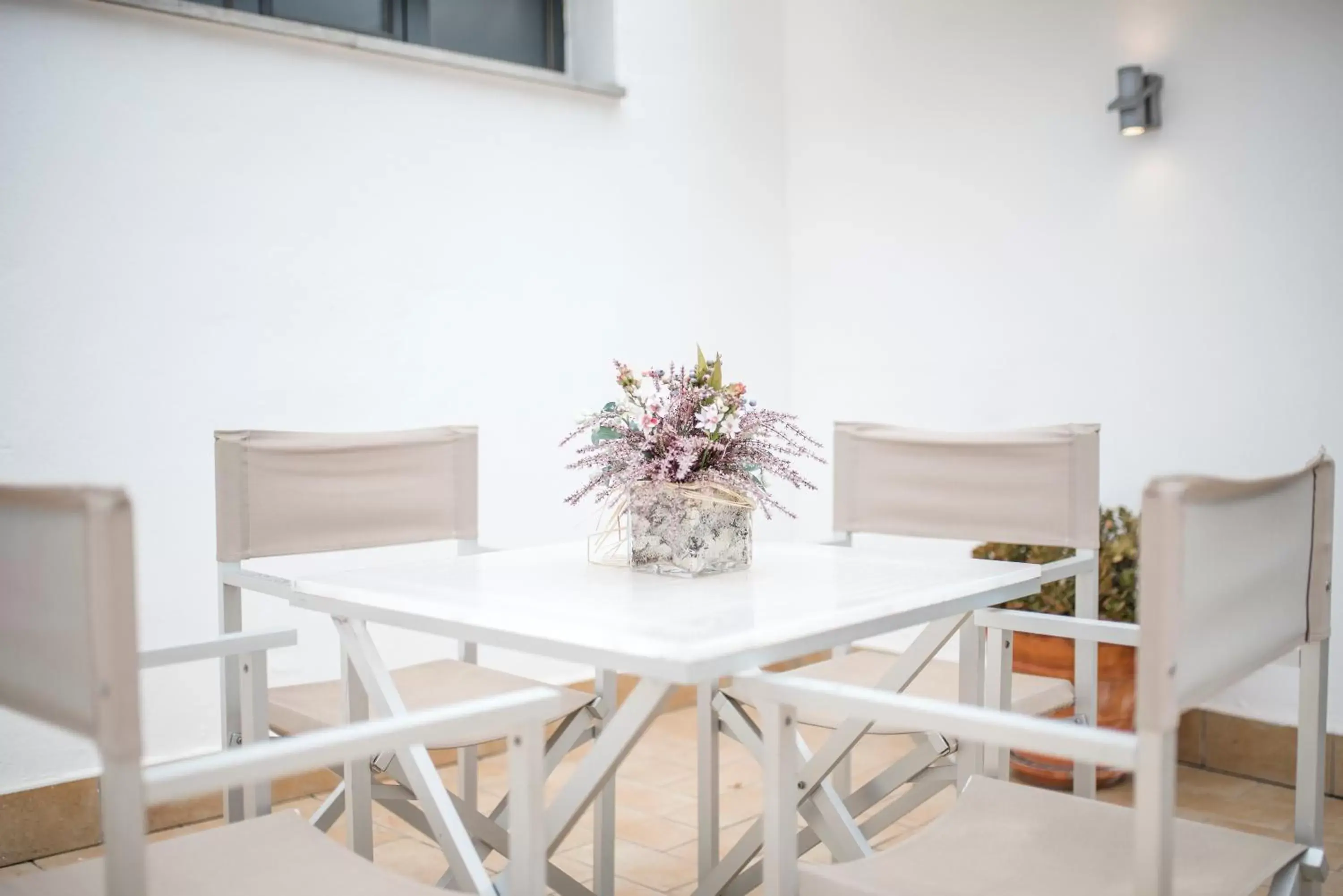 Balcony/Terrace, Dining Area in Petit Palace Marques Santa Ana