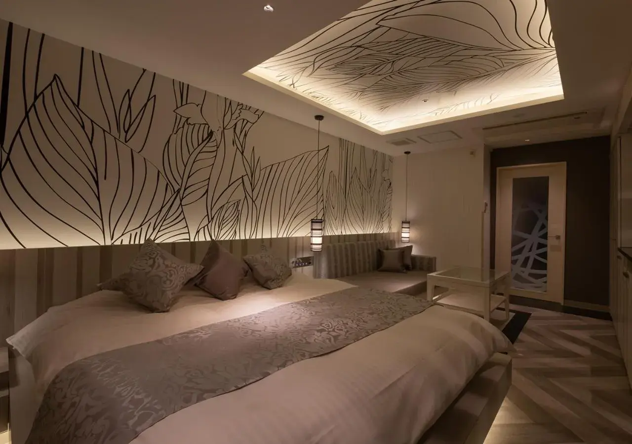 Bed in HOTEL U's Kouroen Bed in HOTEL U's Kouroen