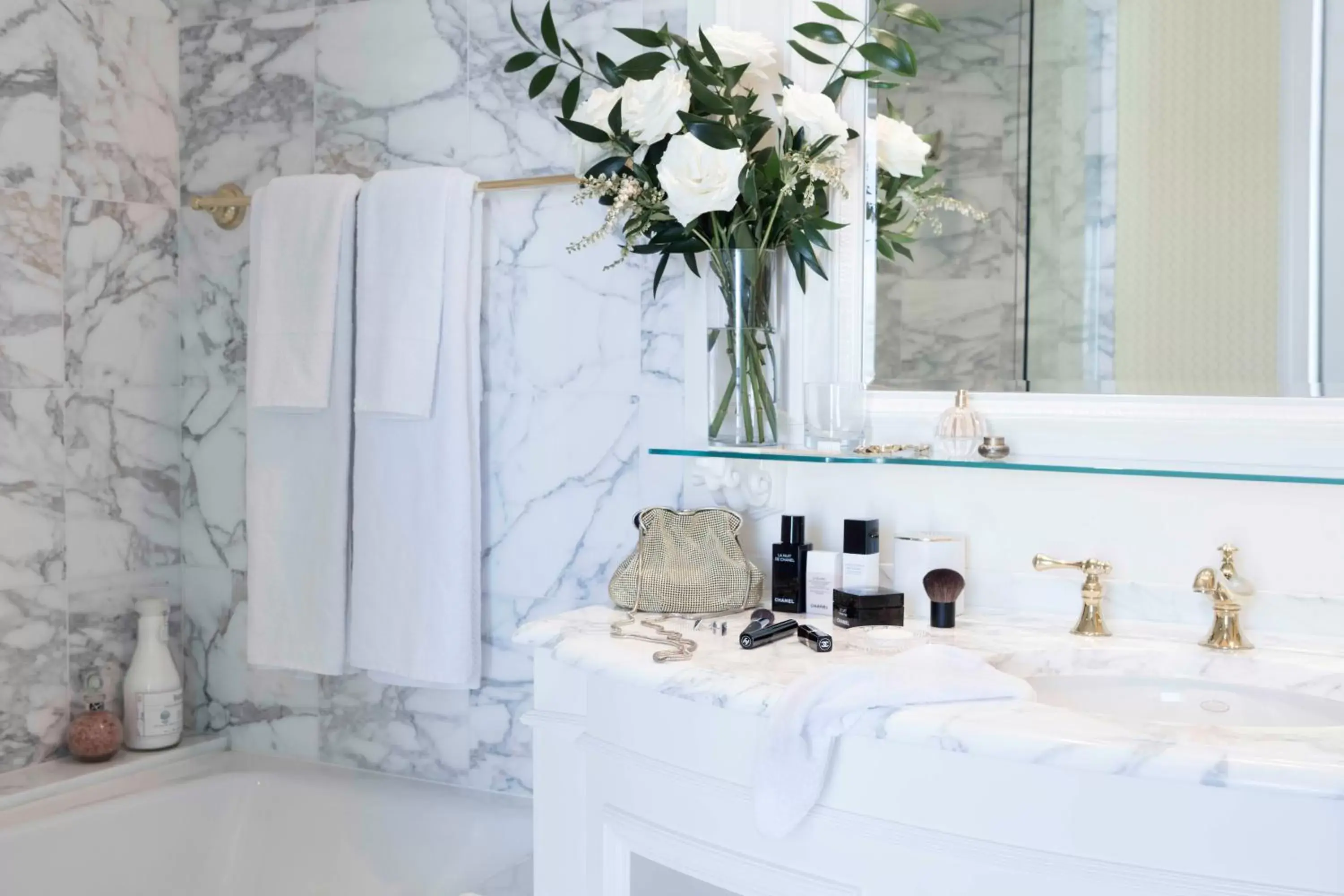 Bathroom, Bed in Grand America Hotel