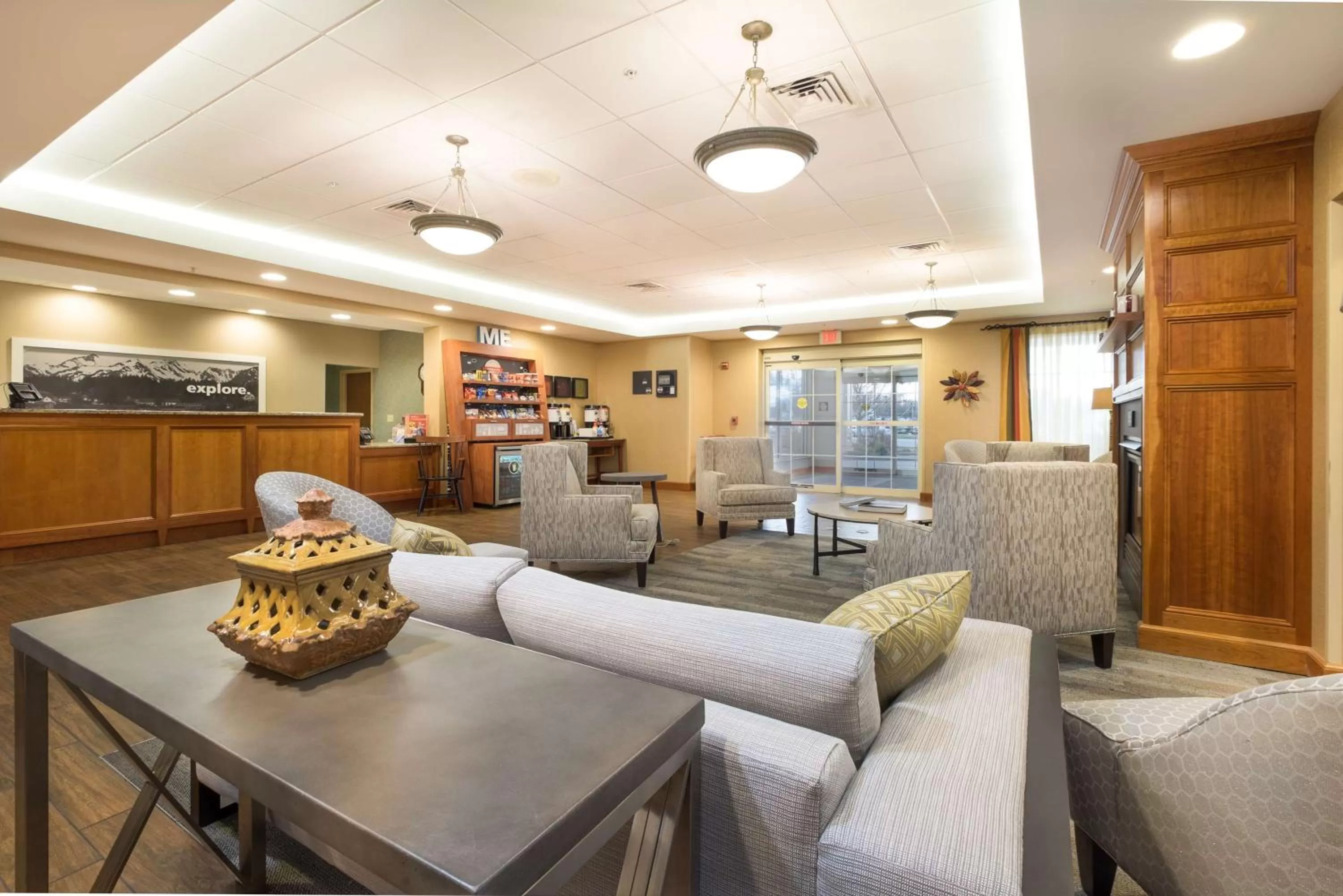 Lobby or reception in Hampton Inn Waterville