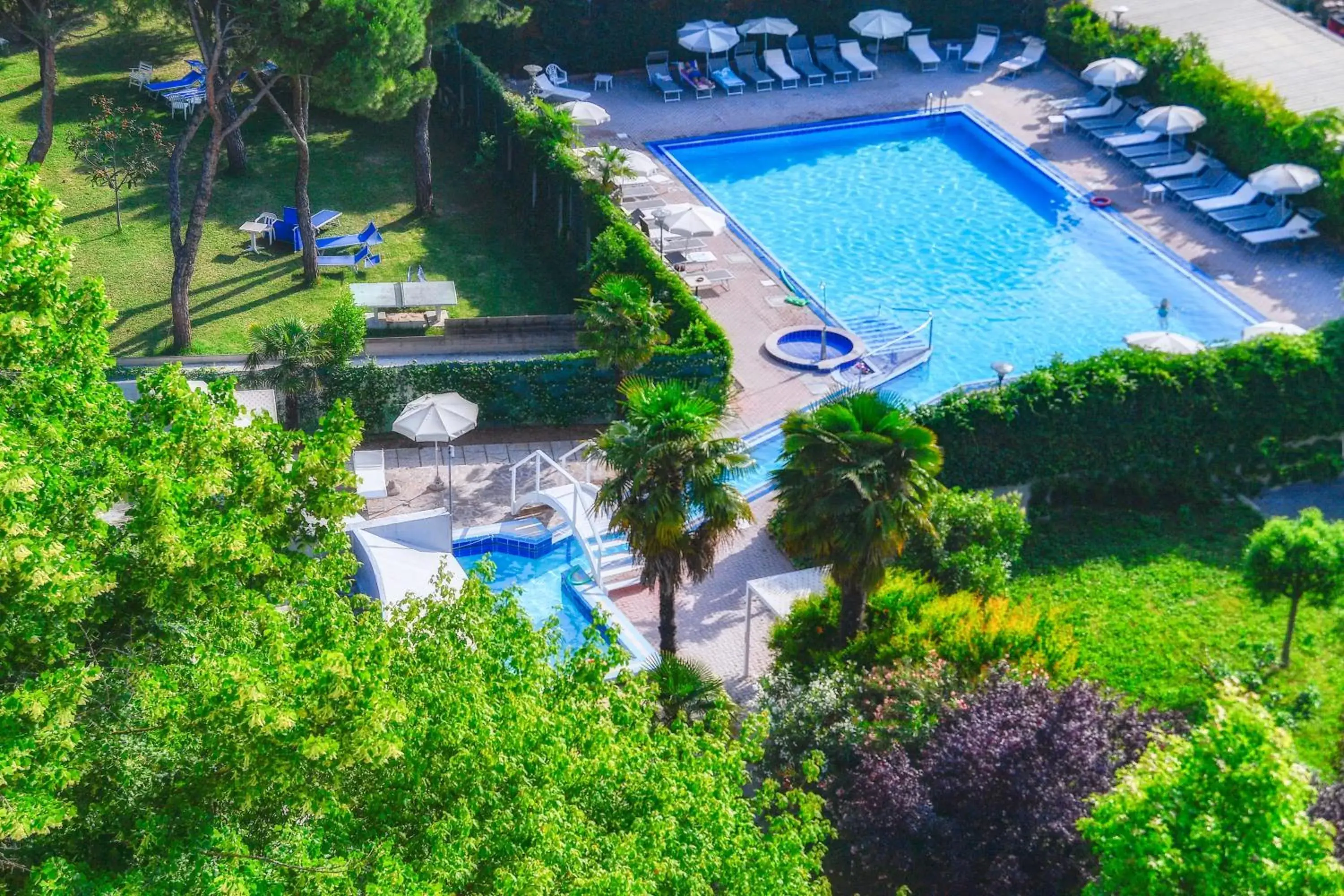 Pool View in Park Hotel Terme