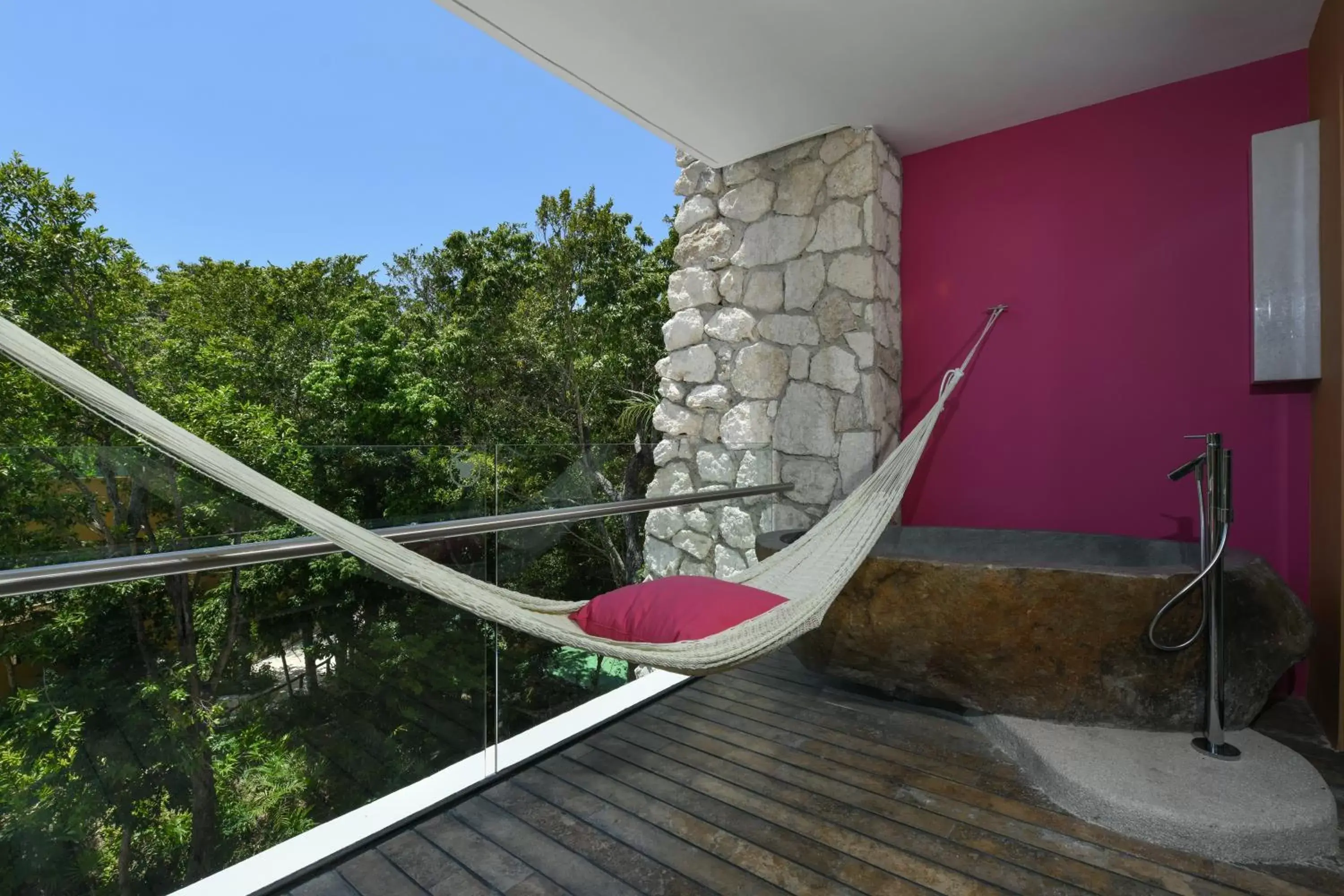 Balcony/Terrace in Hotel Xcaret Mexico All Parks All Fun Inclusive