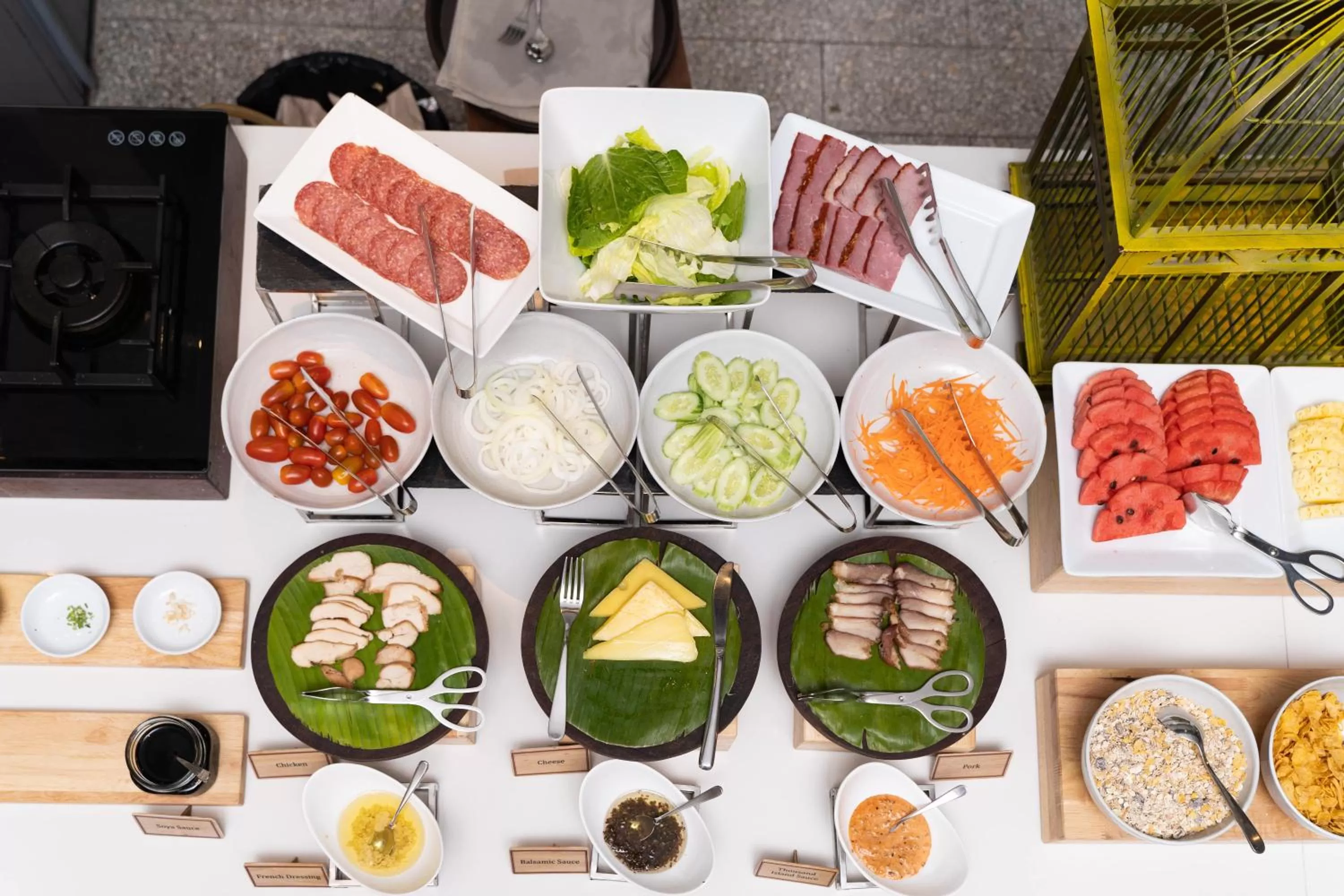 Buffet breakfast in The Aviary Hotel