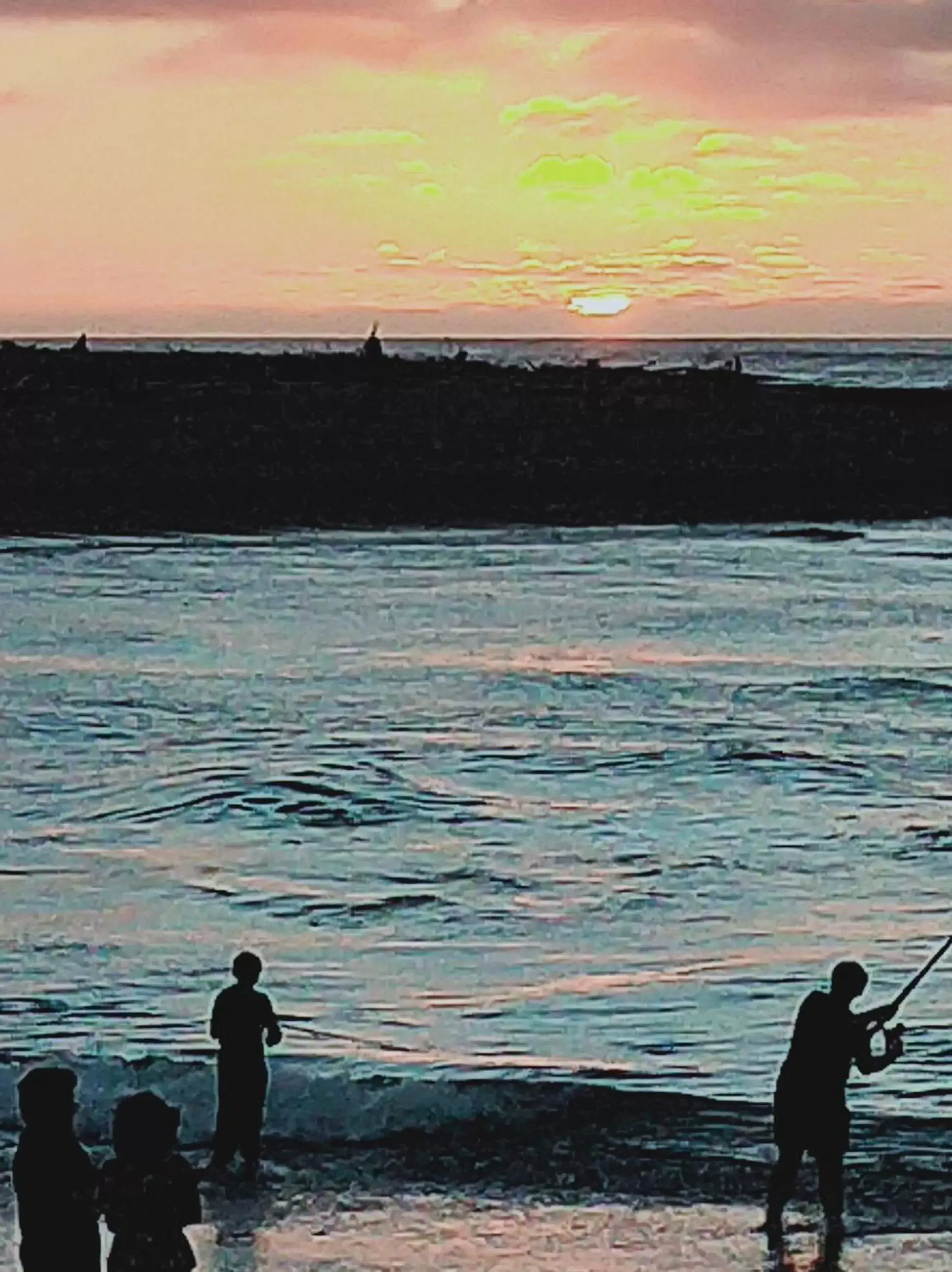 Sunset, Beach in Stopforths Motel