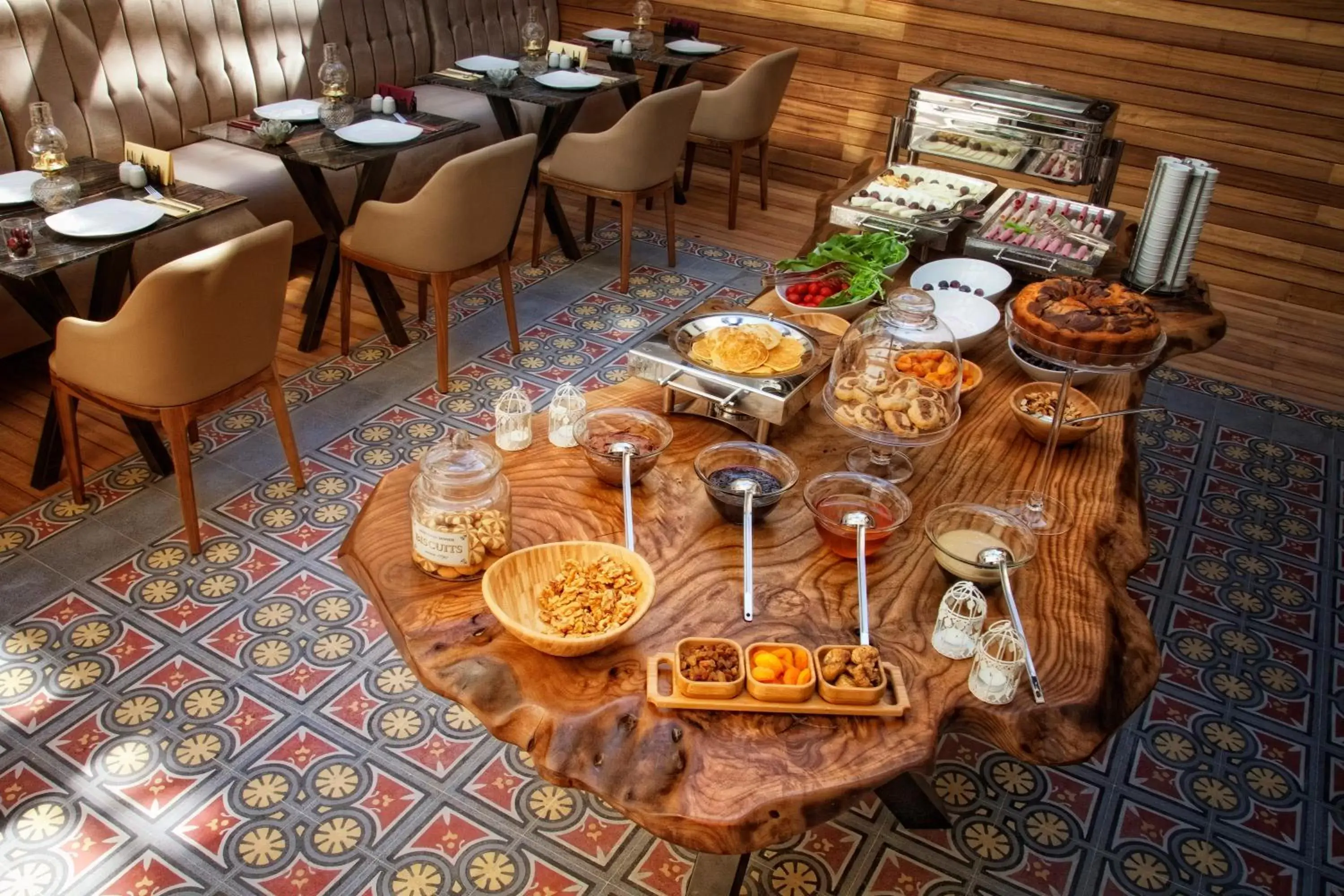 Buffet breakfast in Hotel Miniature - Ottoman Mansion Buffet breakfast in Hotel Miniature - Ottoman Mansion
