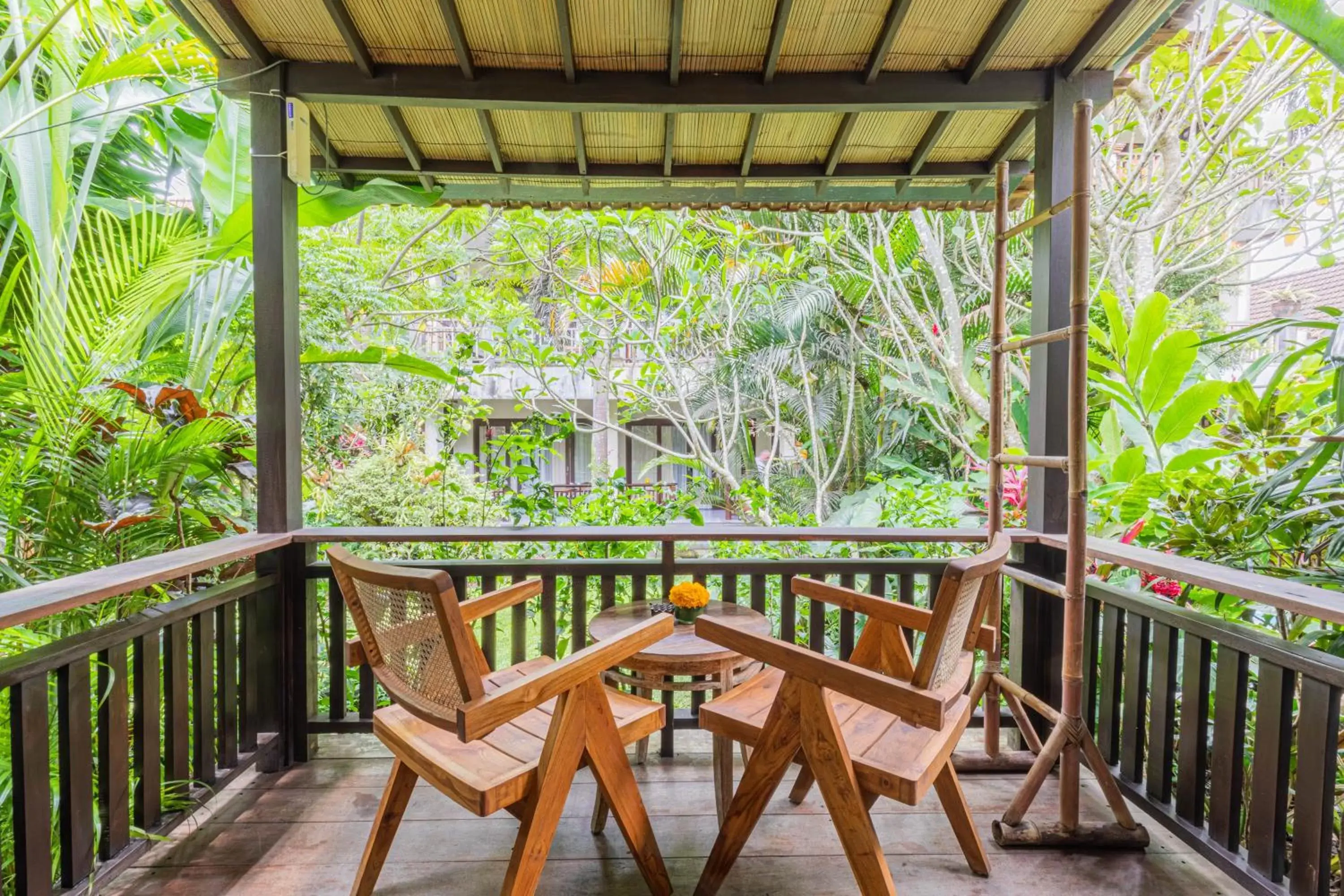 View (from property/room), Balcony/Terrace in Meruhdani Boutique Hotel Ubud